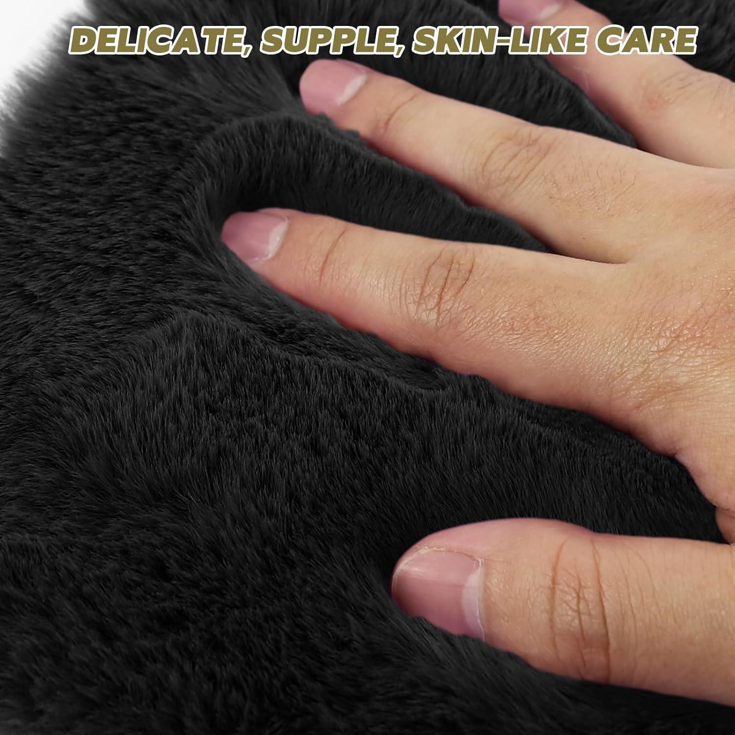 Cojín de Asiento de Coche Wuyaoyao de Lana Sintética 47x47cm