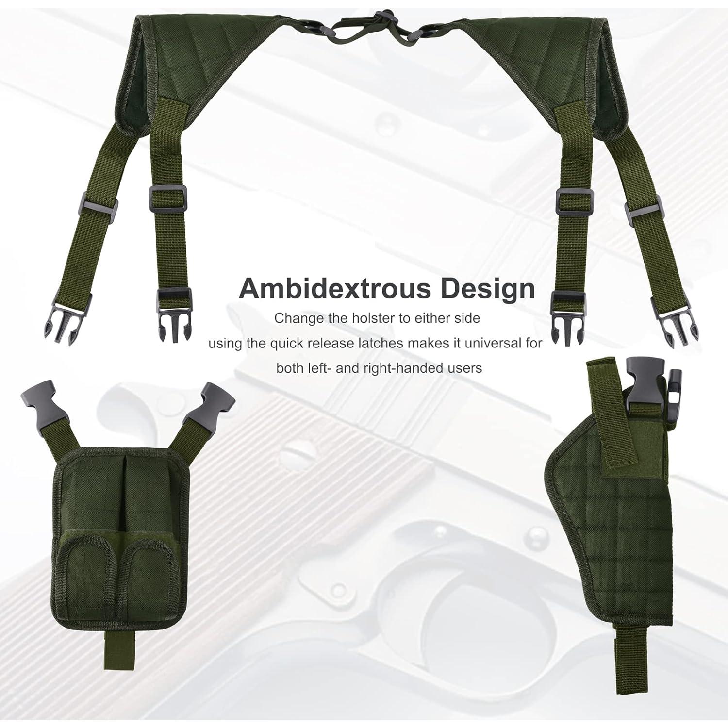 Funda de Hombro Xaegistac Airsoft Ajustable Unisex Verde Militar