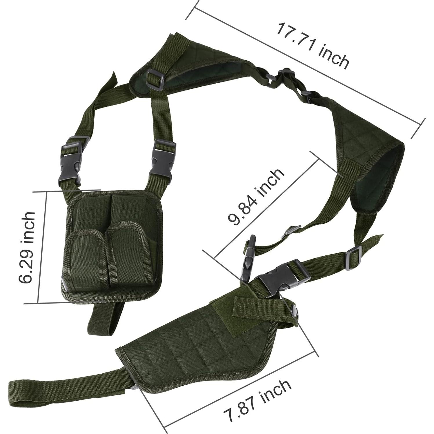 Funda de Hombro Xaegistac Airsoft Ajustable Unisex Verde Militar
