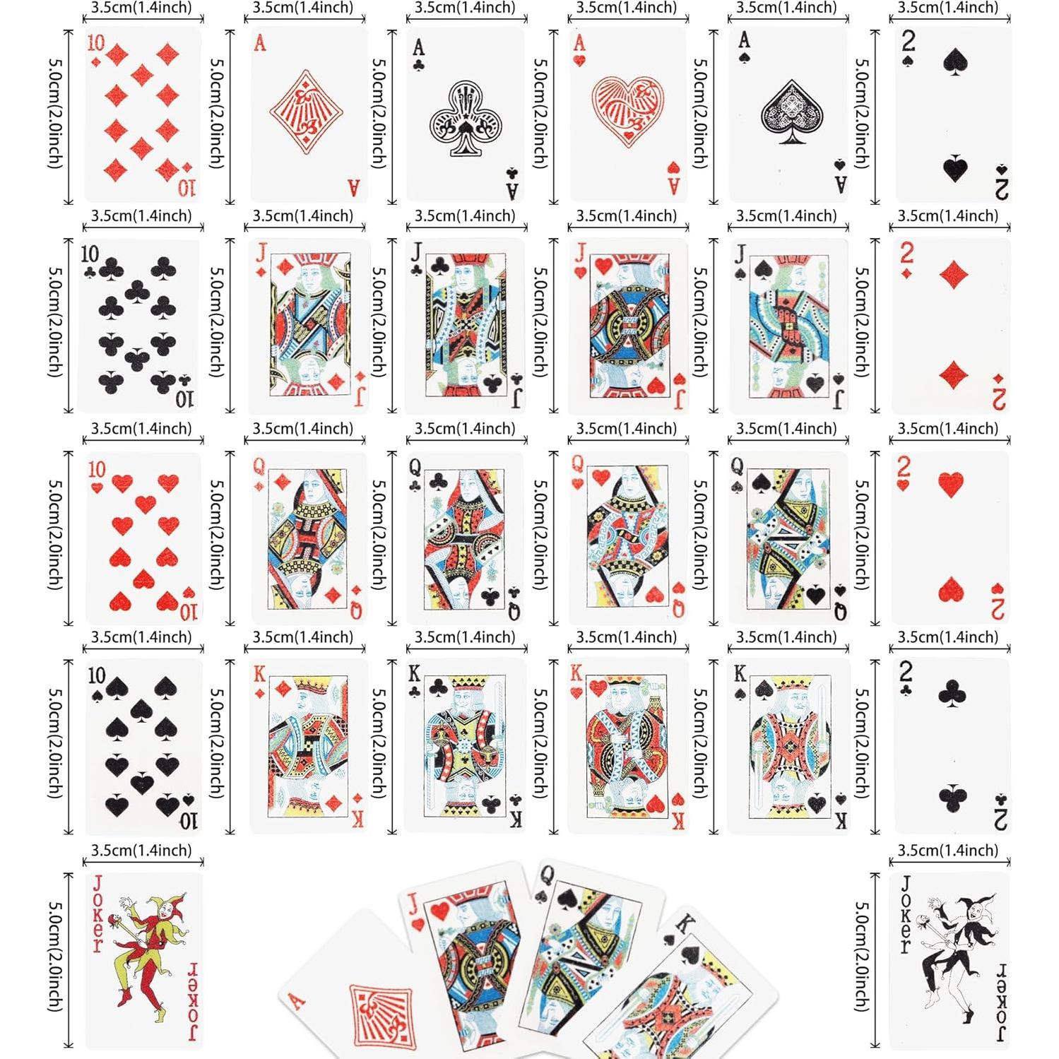 52 Decoraciones Comestibles para Cupcakes de Póker Rsstarxi