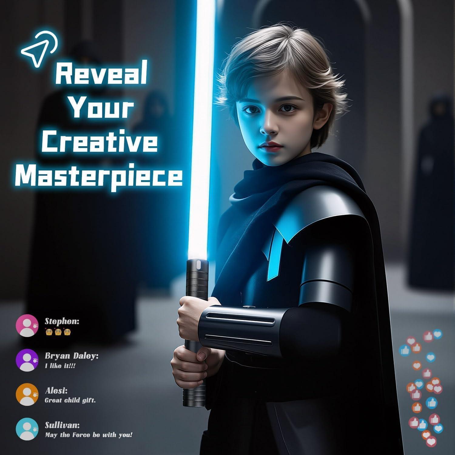 Sable de Luz RGB MozkeTo19 23" 15 Colores 4 Modos Recargable