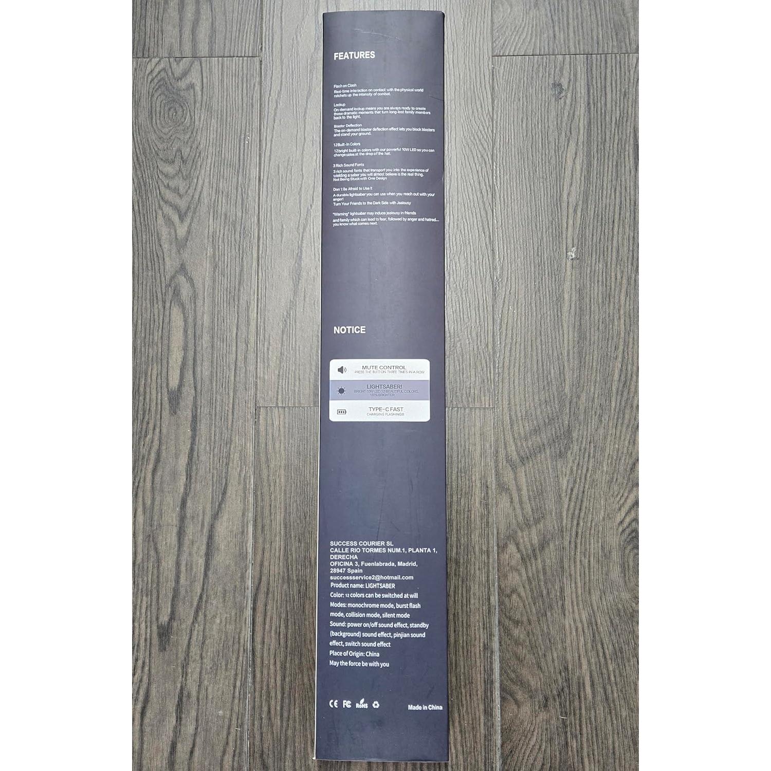 Sable de Luz RGB MozkeTo19 23" 15 Colores 4 Modos Recargable