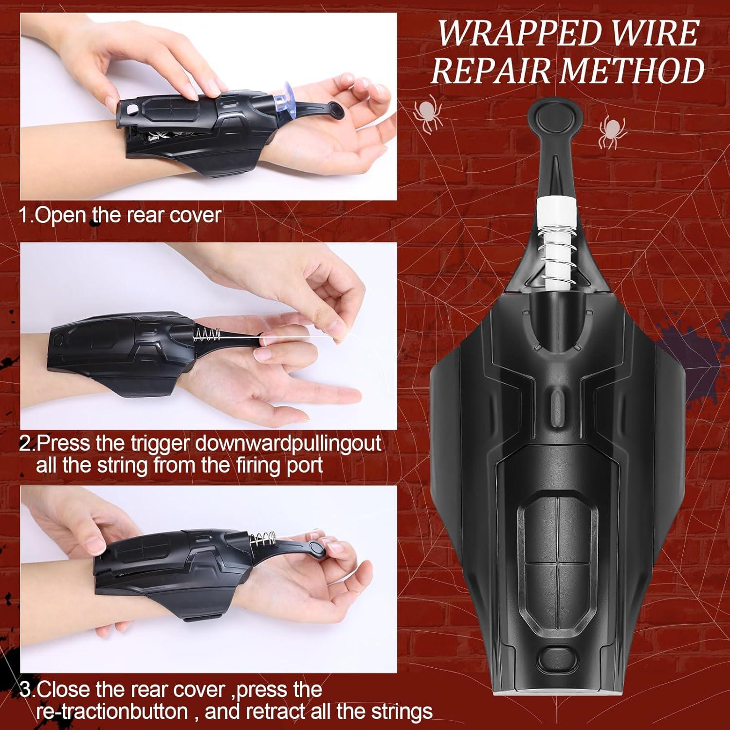 Lanzador de Telaraña 2.0 AJJKKA Negro - Juguete Realista