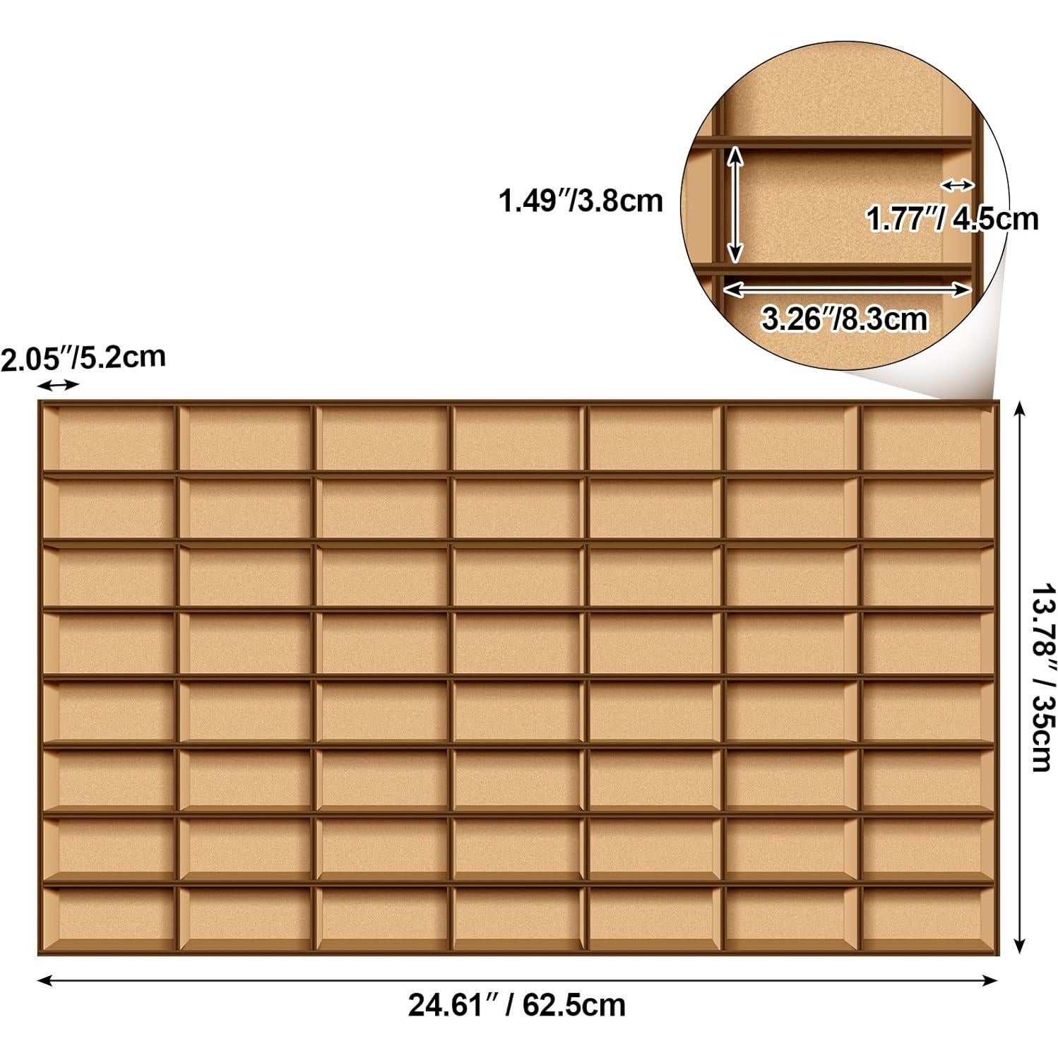 Estante de Madera Menkxi para 56 Autos de Juguete 62.5x35 cm