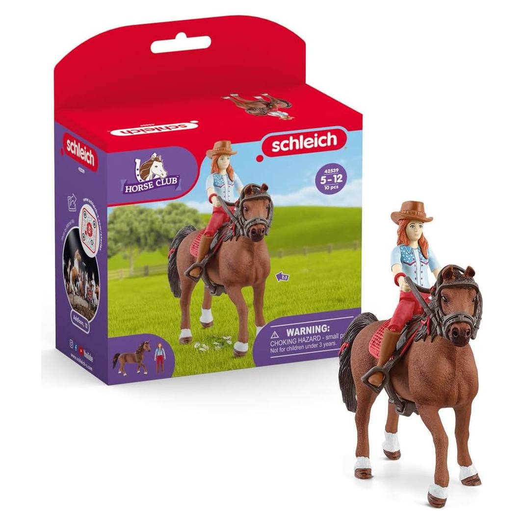 Set de Caballo y Jinete Schleich Hannah y Cayenne 5+