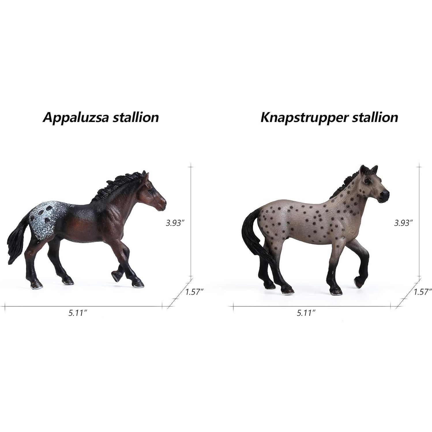 Figuras de Caballo UANDME 8PCS Juguetes para Niños