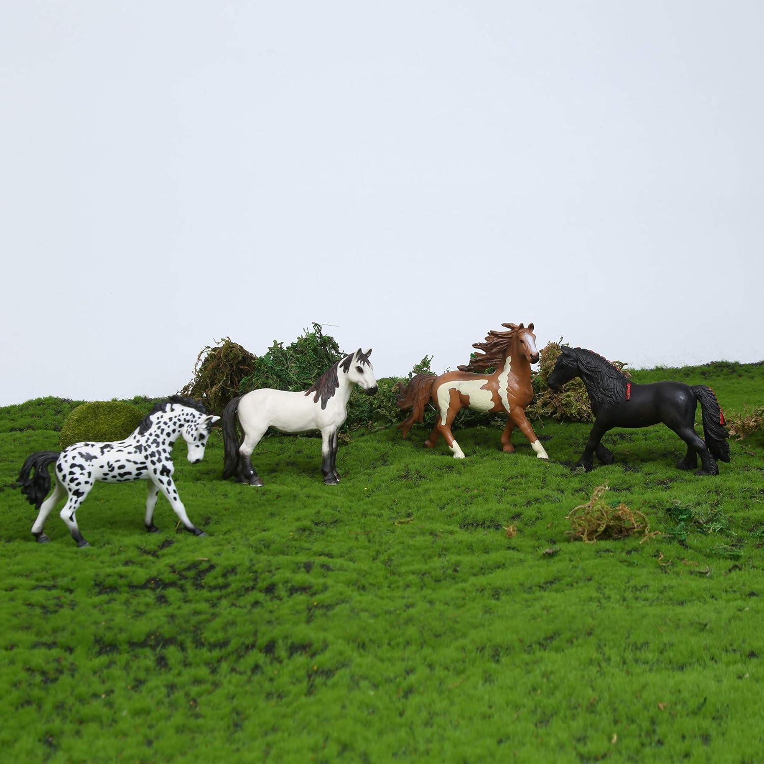 Figuras de Caballo UANDME 8PCS Juguetes para Niños