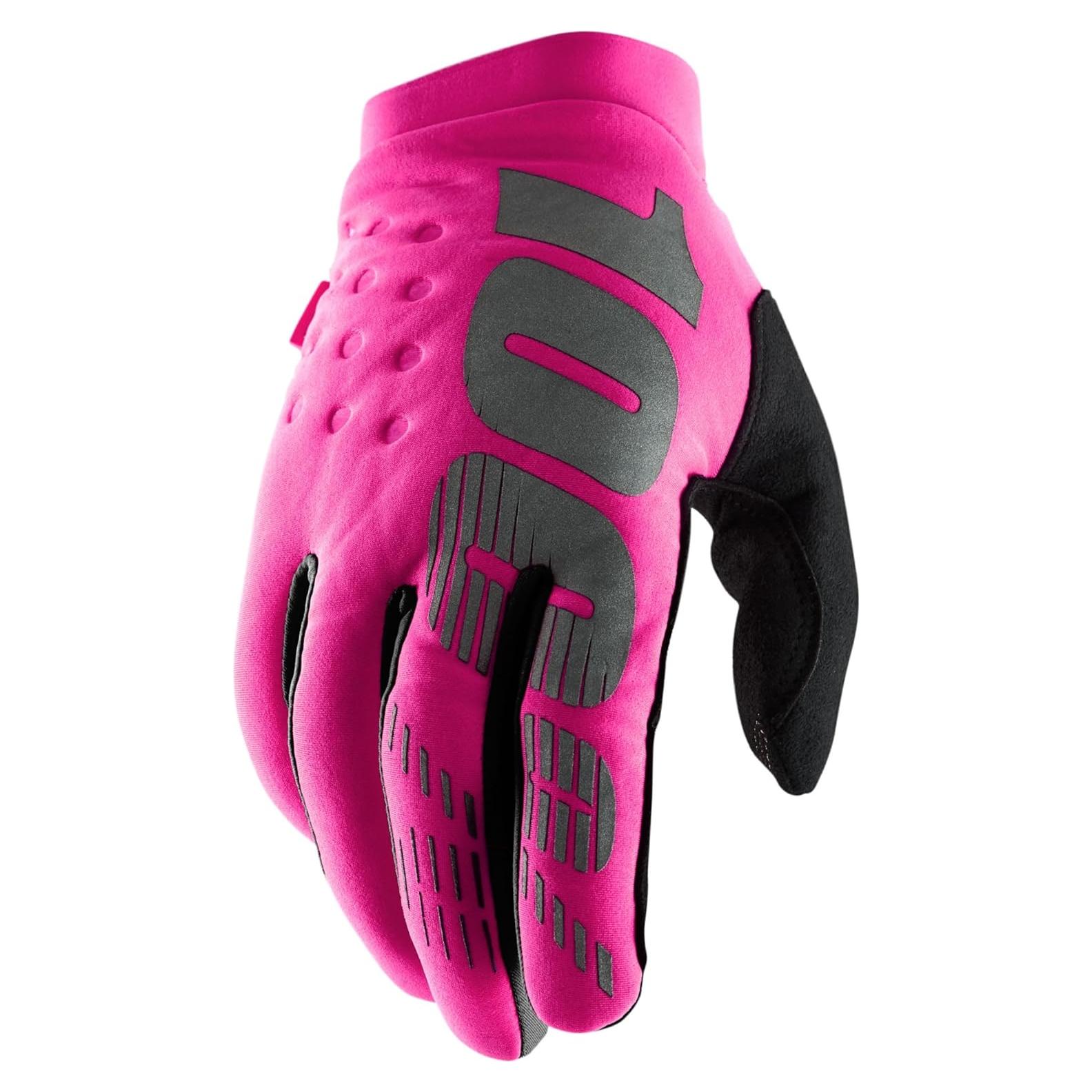 Guantes de Motocross 100% HP-11016-263-08 Pequeño Rosa Neón/Negro