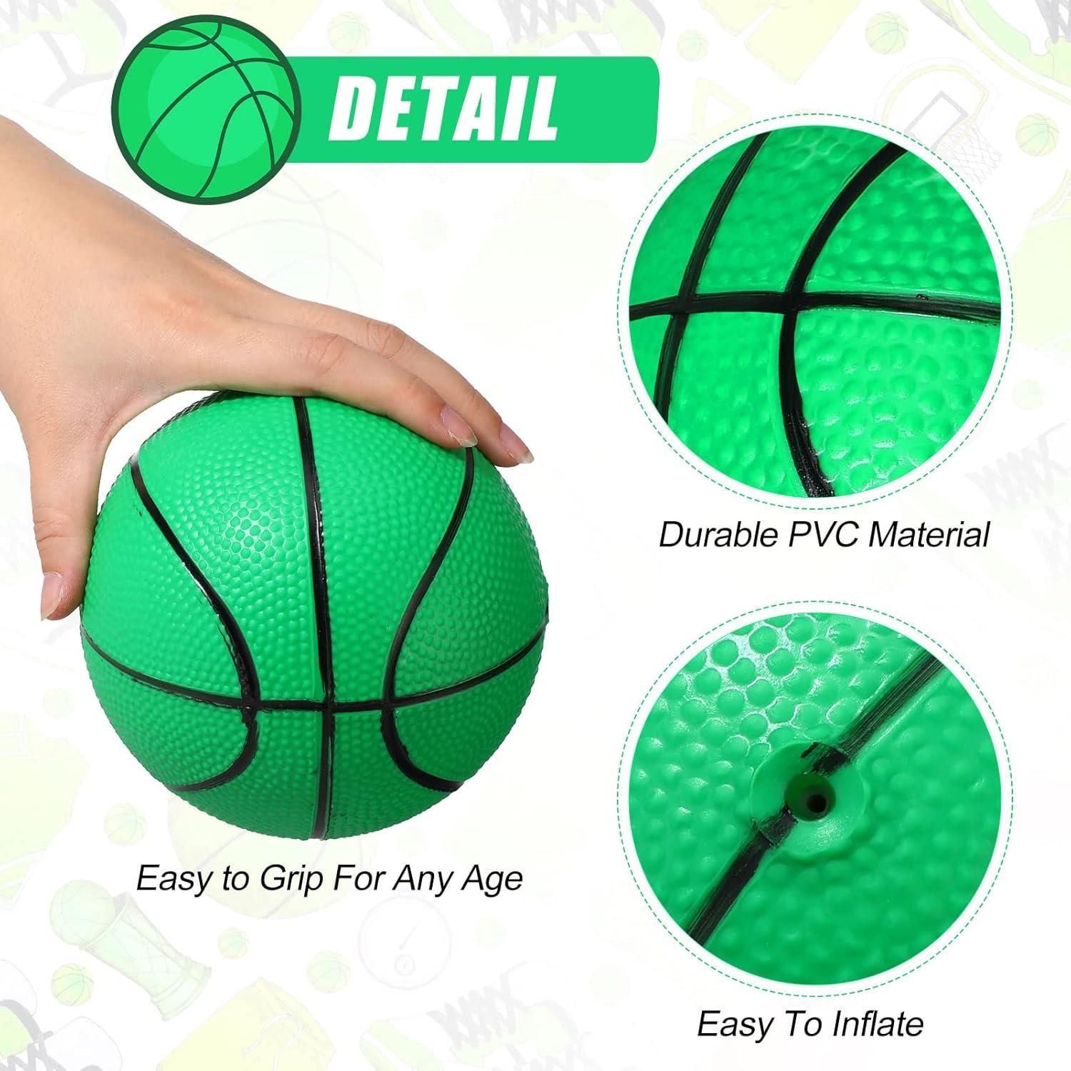 Leitee Paquete de 36 Balones Mini de Baloncesto 12.6 cm PVC