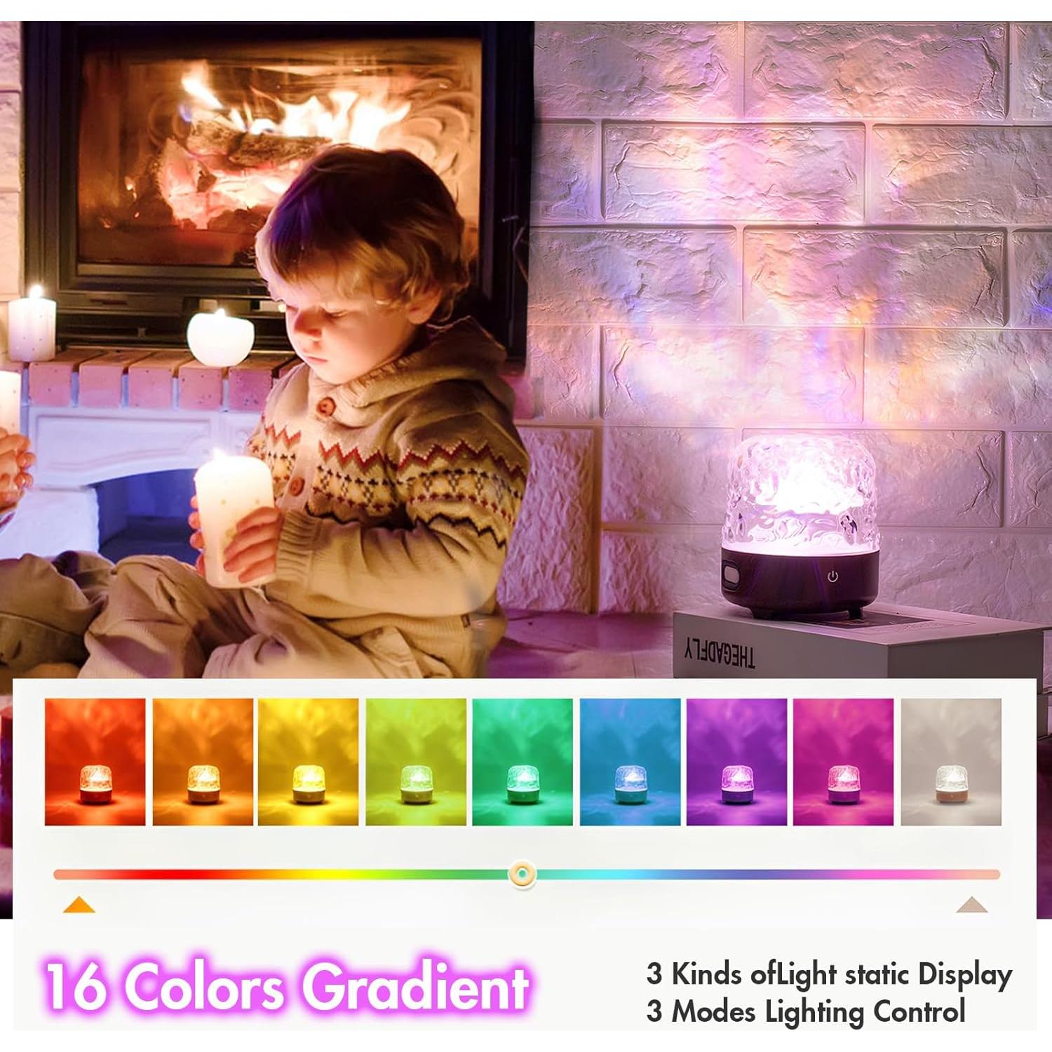 Proyector de Techo 1UX CY-01 Luz Aurora 16 Colores Control Remoto