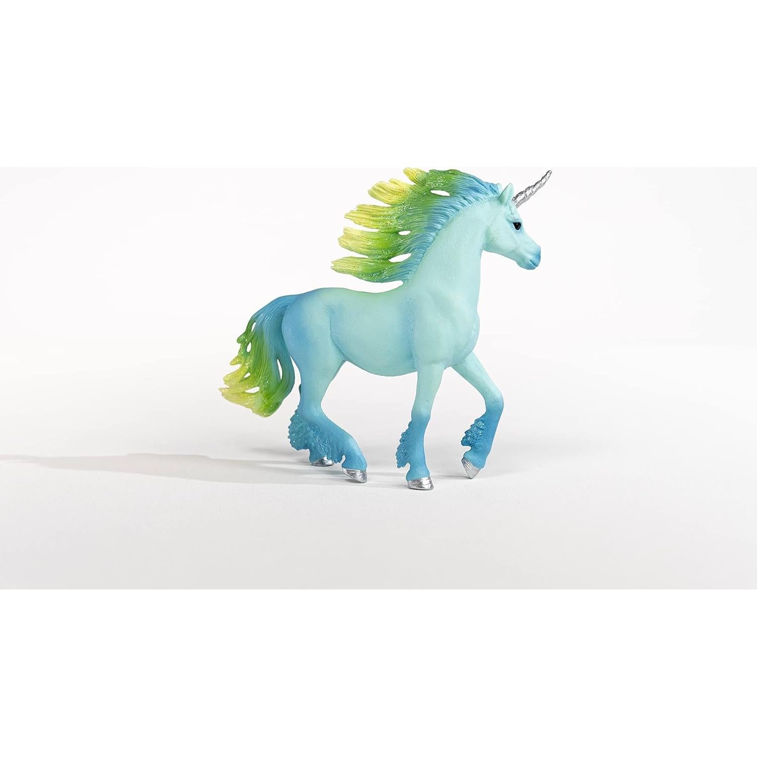 Unicornio Malvavisco Schleich 70722 Azul y Verde 13.7 cm