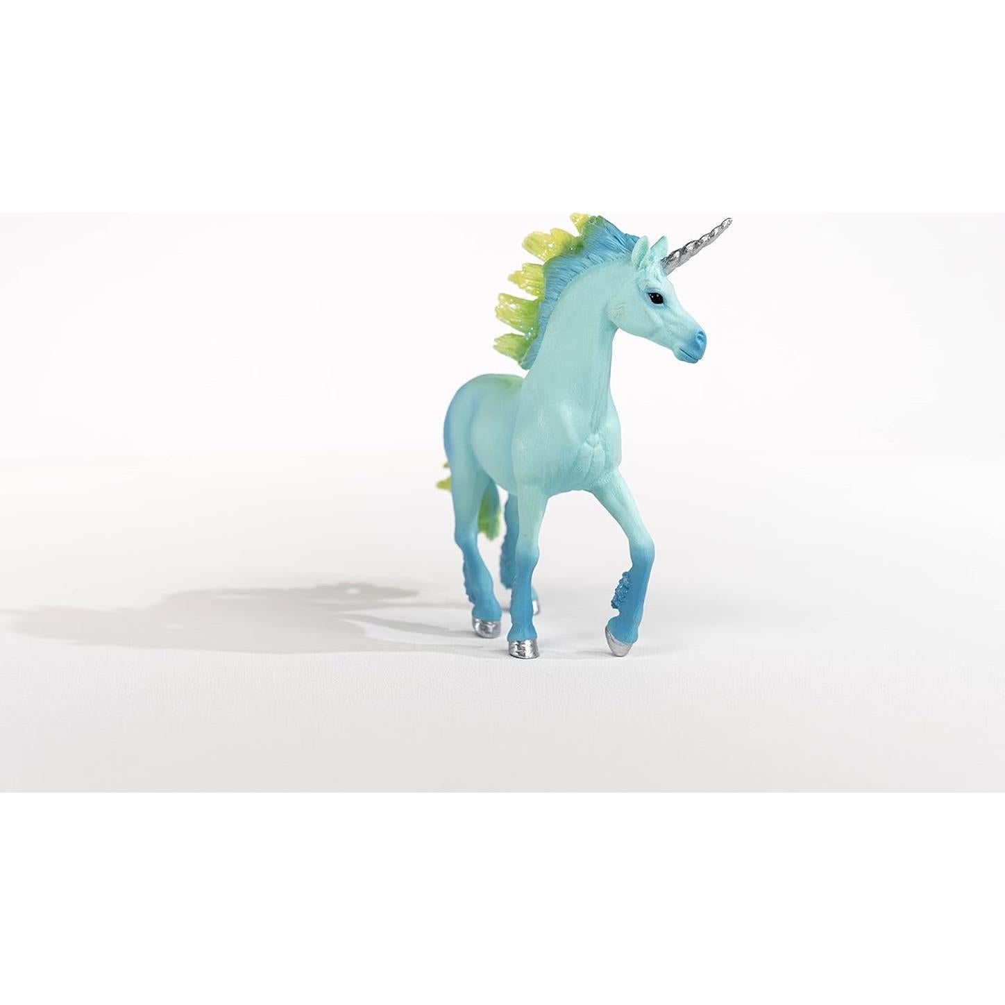 Unicornio Malvavisco Schleich 70722 Azul y Verde 13.7 cm