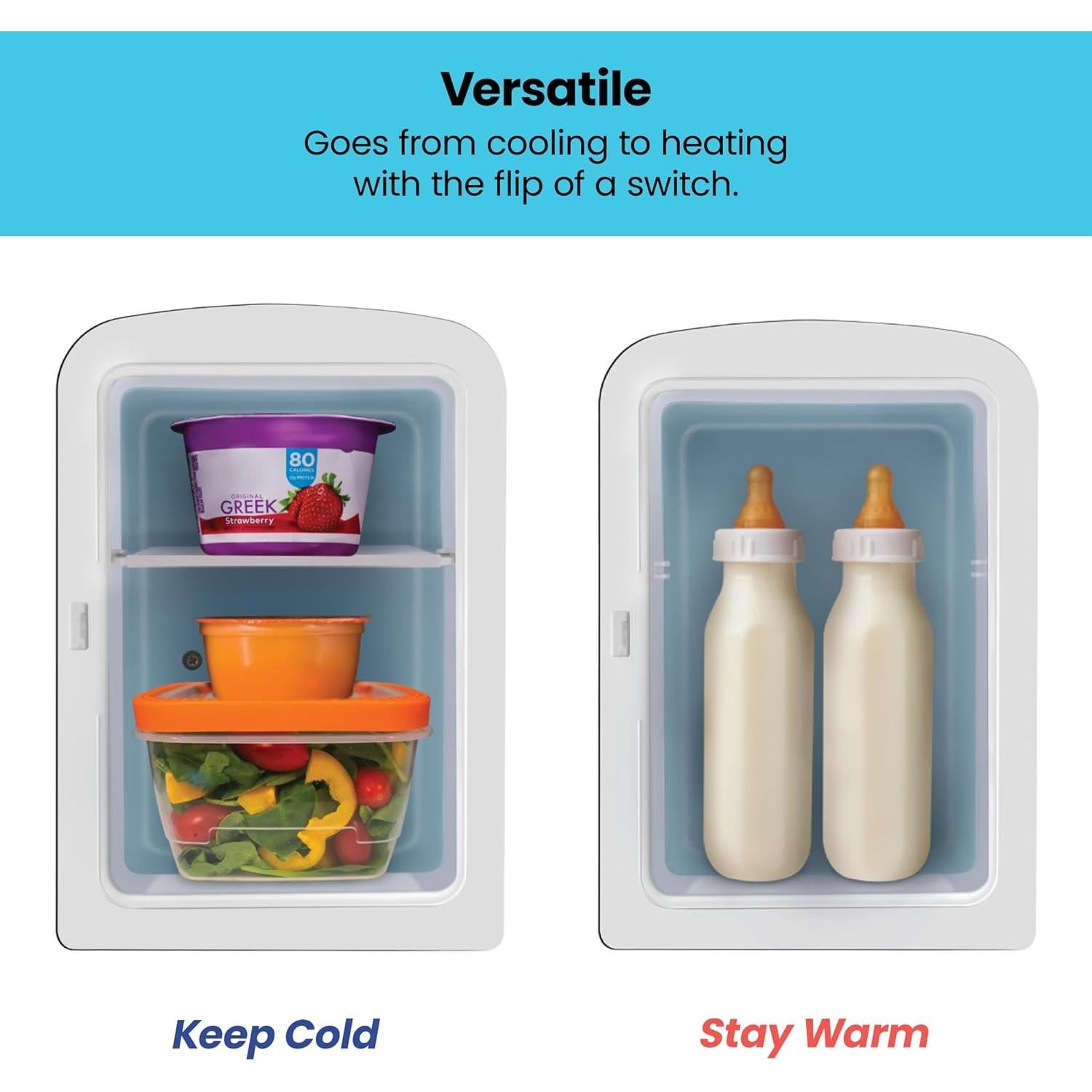 Nevera Personal Chefman Espejada 4L Portátil para Belleza