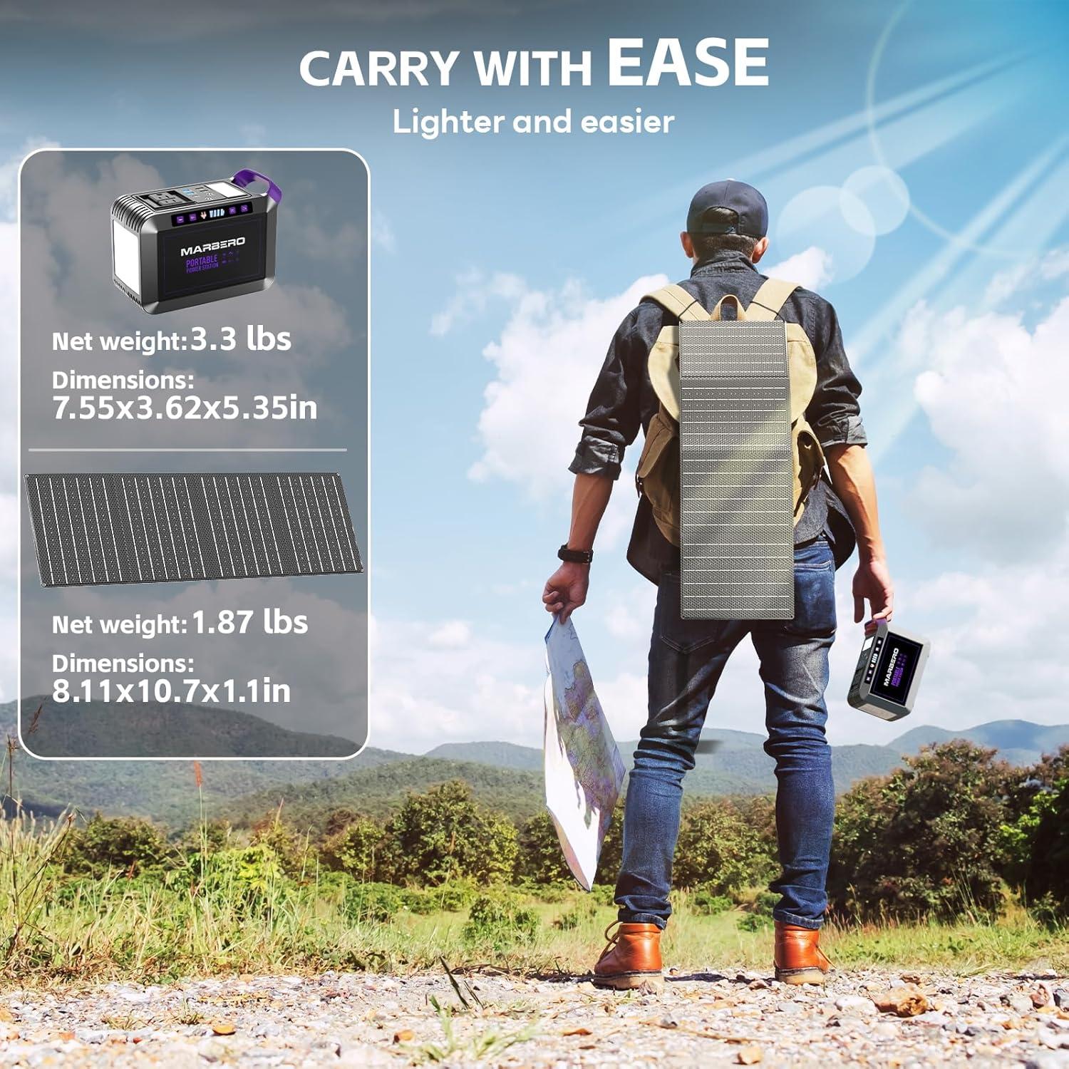 Generador Solar MARBERO M822MAX 200W con Panel 40W