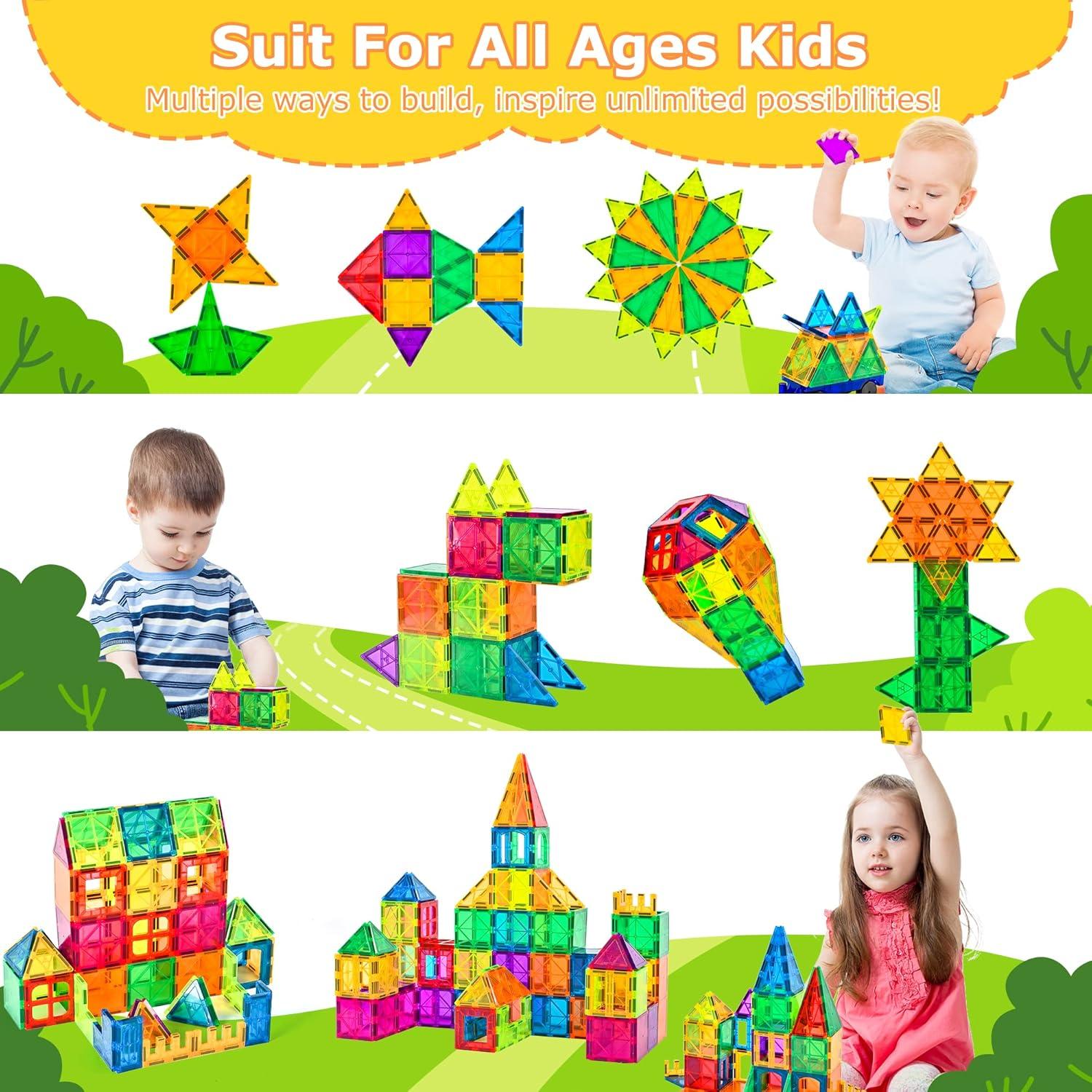 Bloques de Construcción Magnéticos Cossy 120 Piezas 3D