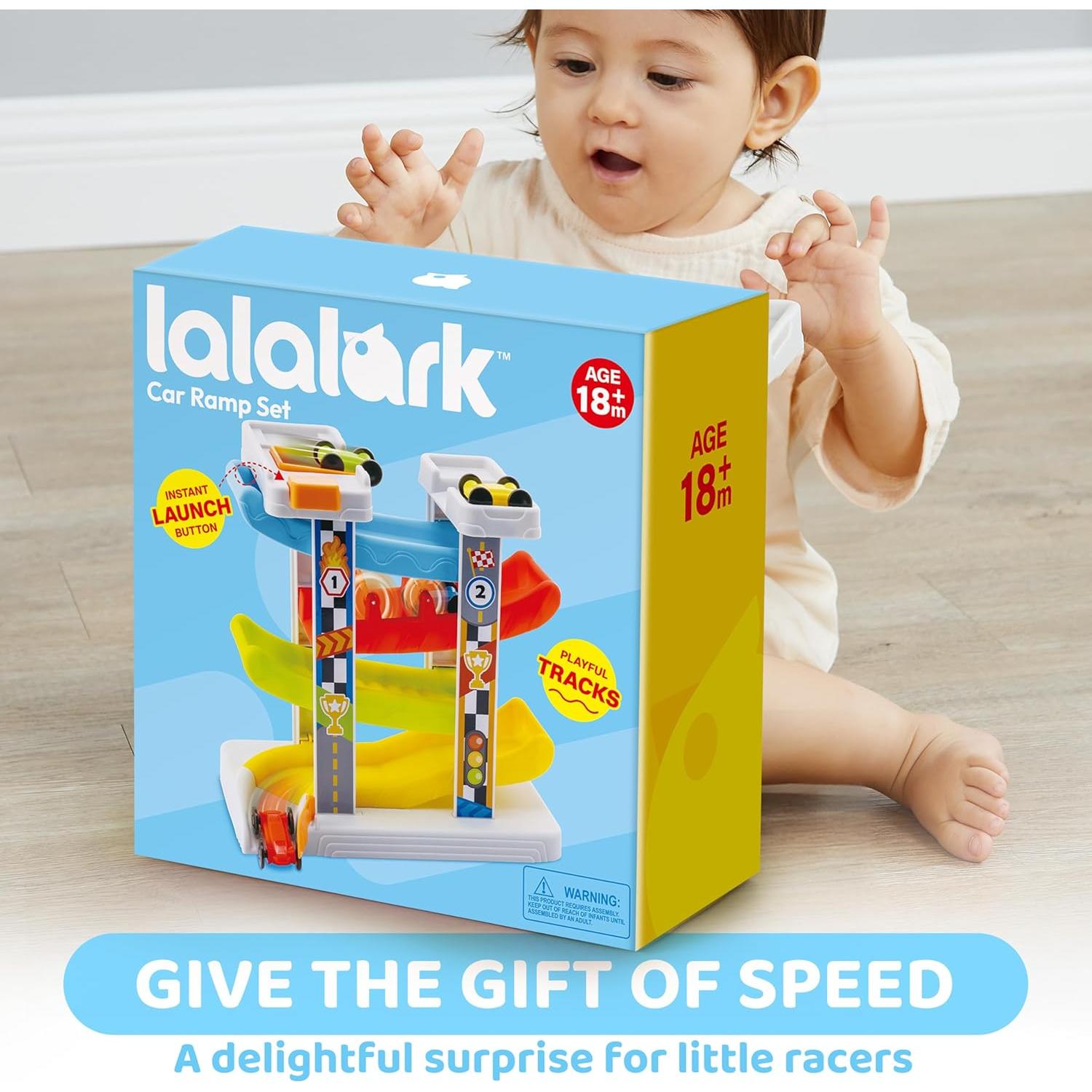 Pista de Carreras JOVA con 4 Coches y 4 Capas 25,7 cm