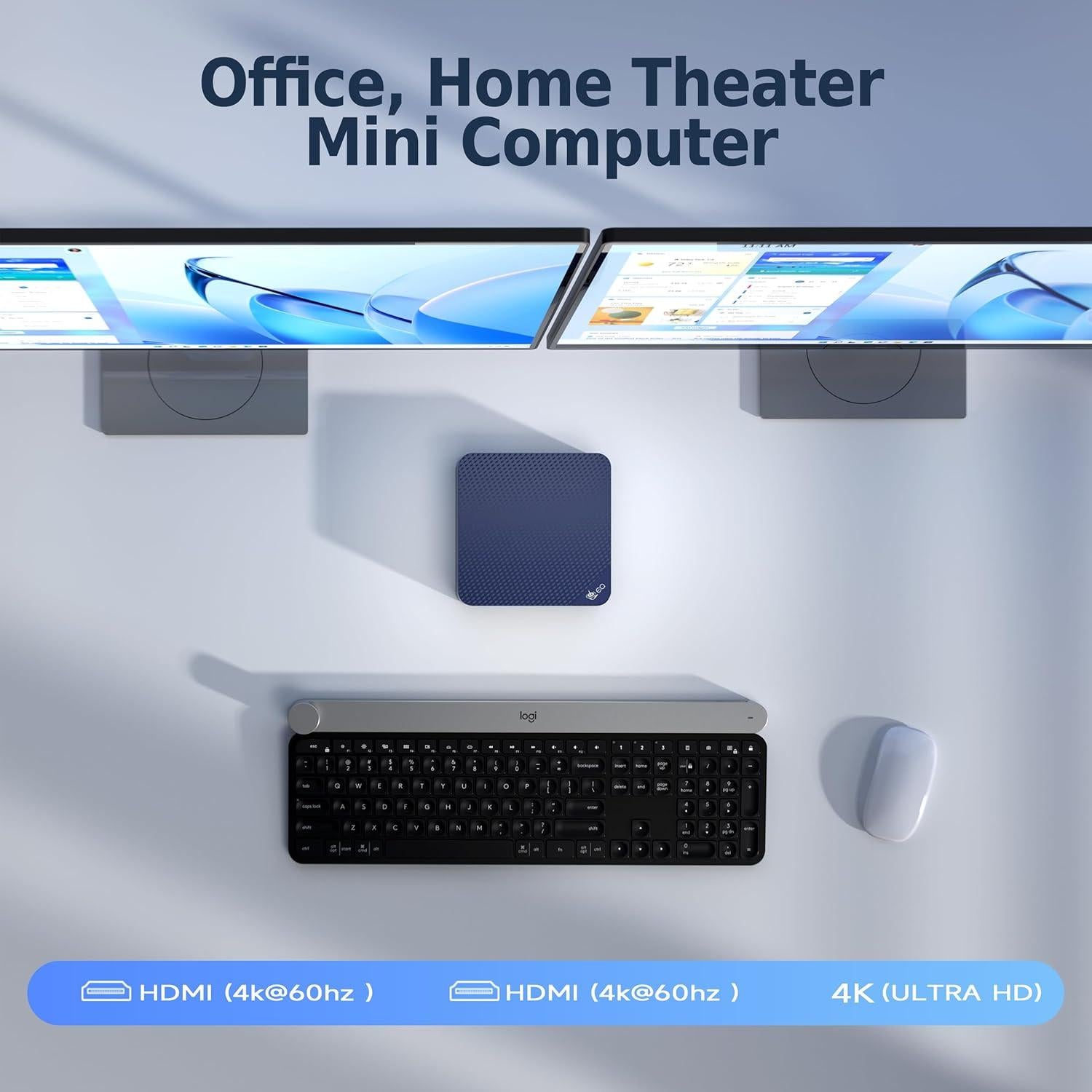 Mini PC Beelink EQ14 N150, 16GB RAM, 500GB SSD, 4K