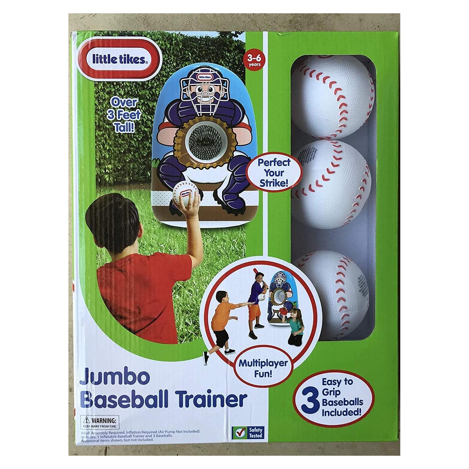 Entrenador de Béisbol Inflable Little Tikes 91 cm con 3 pelotas