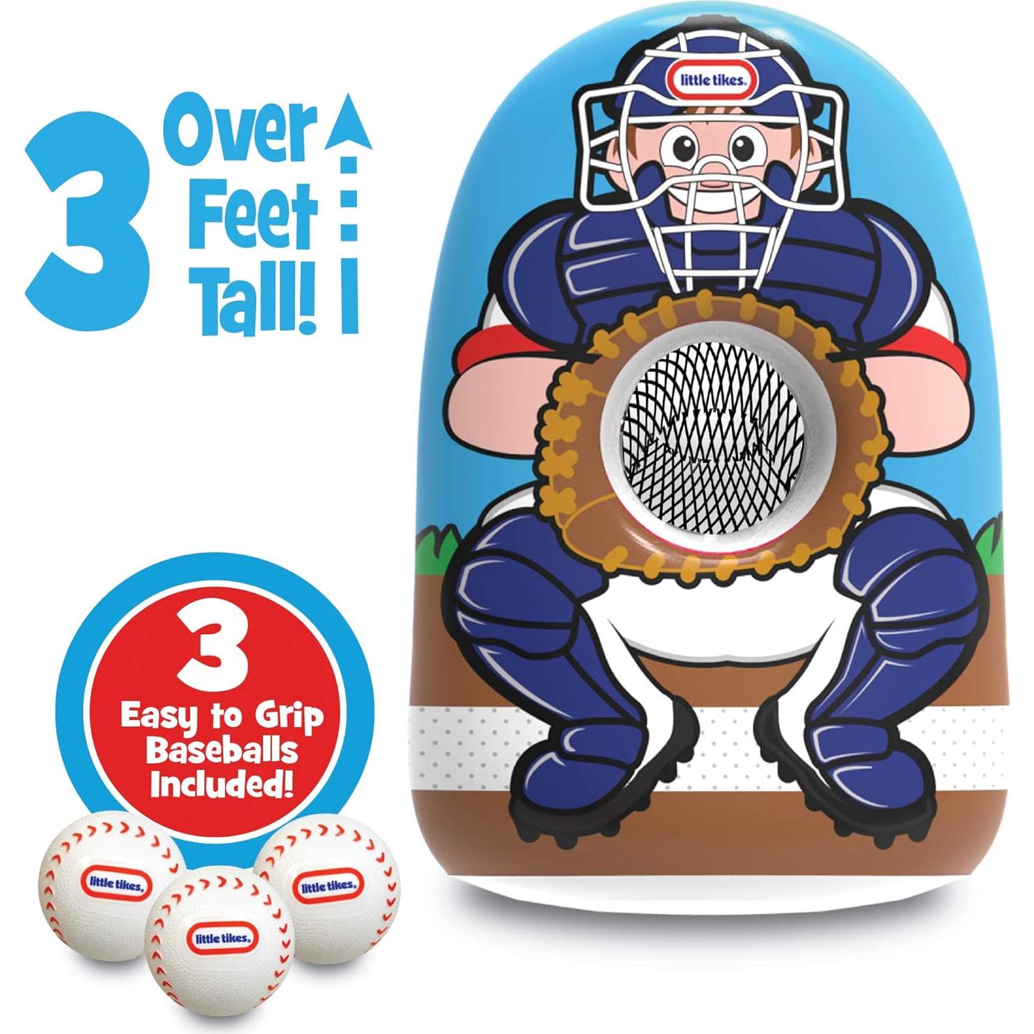 Entrenador de Béisbol Inflable Little Tikes 91 cm con 3 pelotas