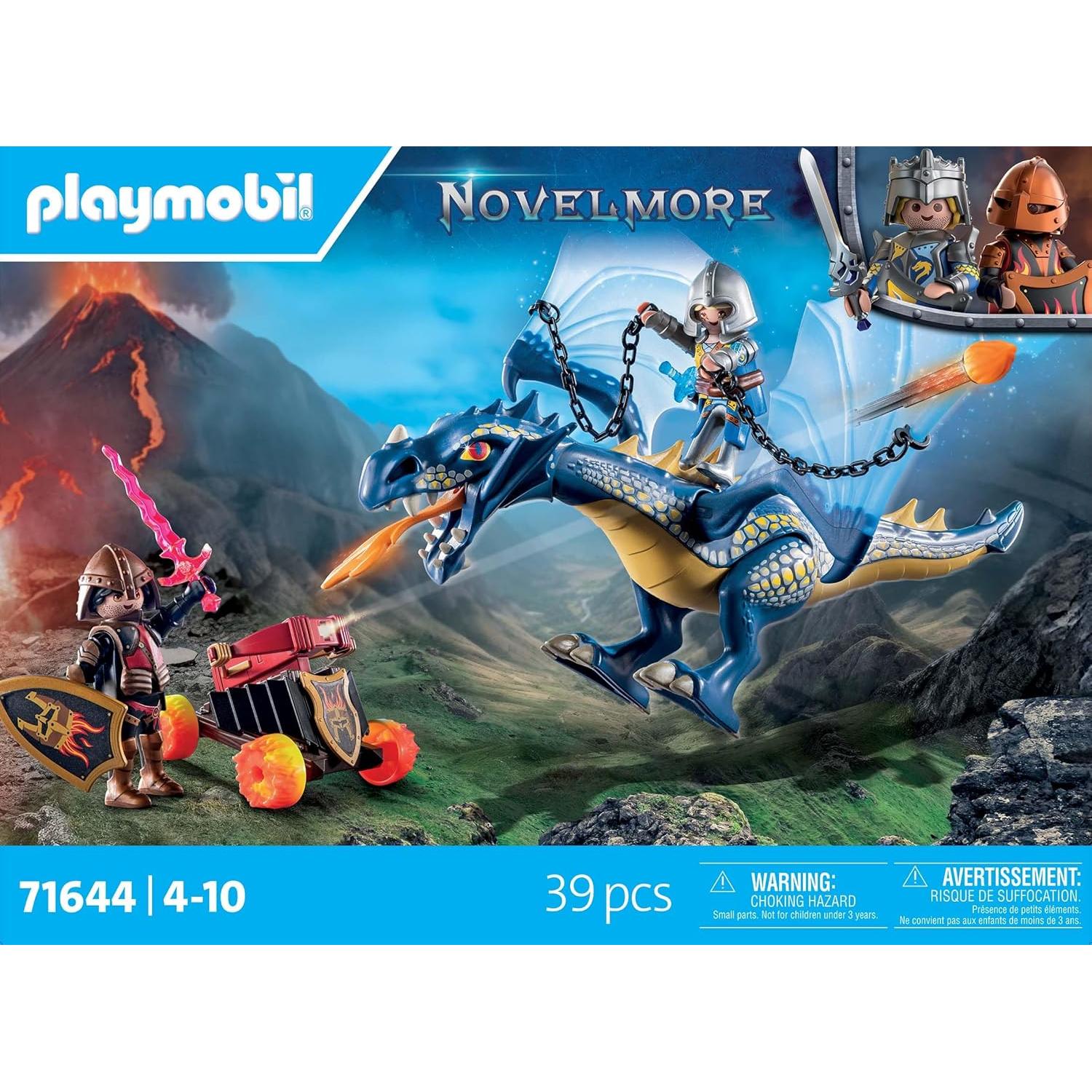 Playmobil Novelmore 71644 Dragón Móvil y Caballeros 39 Piezas