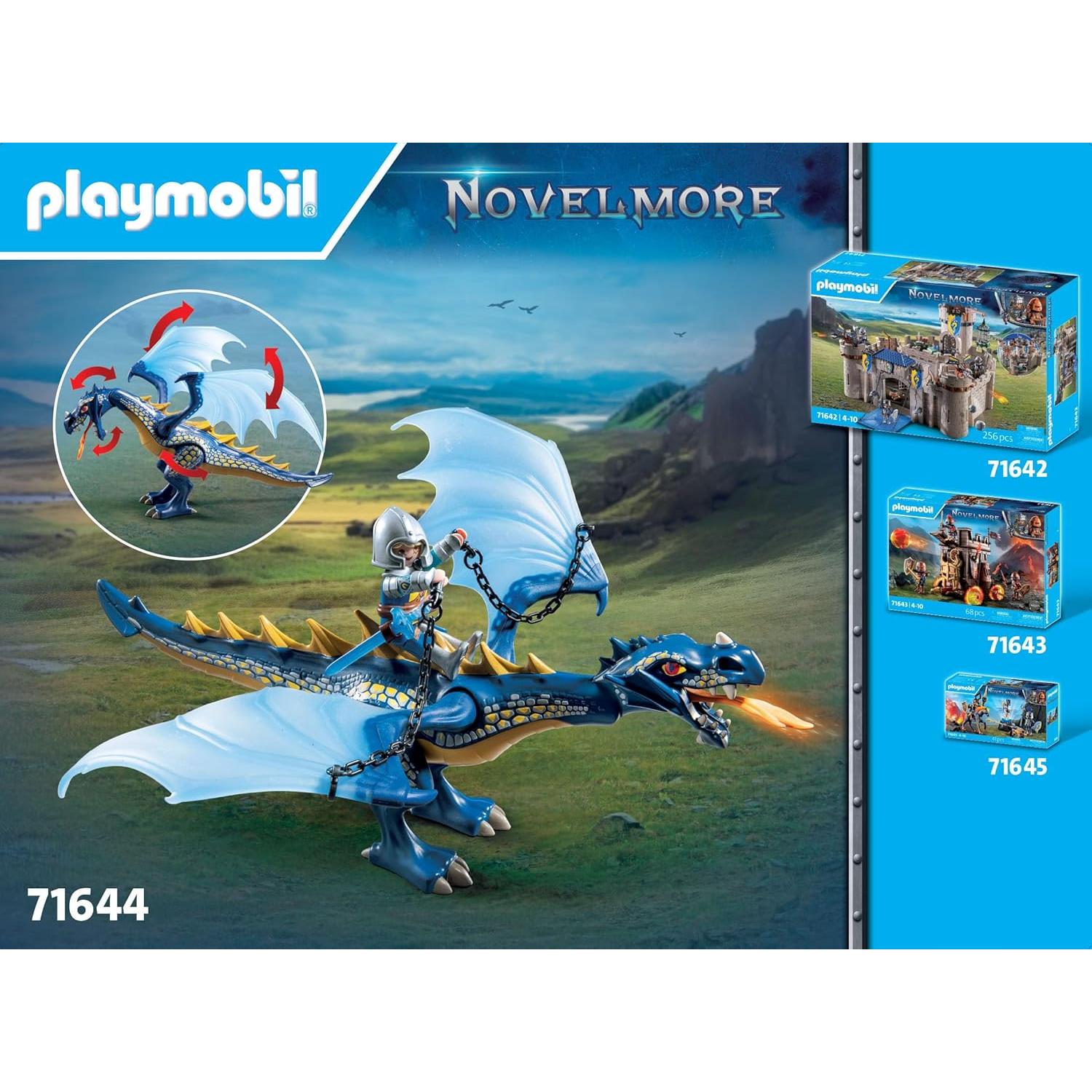 Playmobil Novelmore 71644 Dragón Móvil y Caballeros 39 Piezas