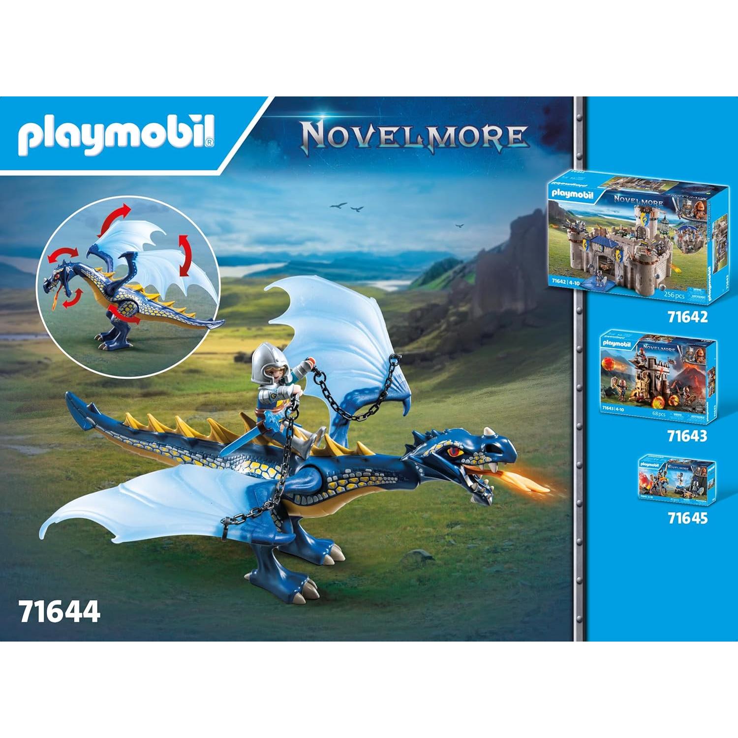 Playmobil Novelmore 71644 Dragón Móvil y Caballeros 39 Piezas