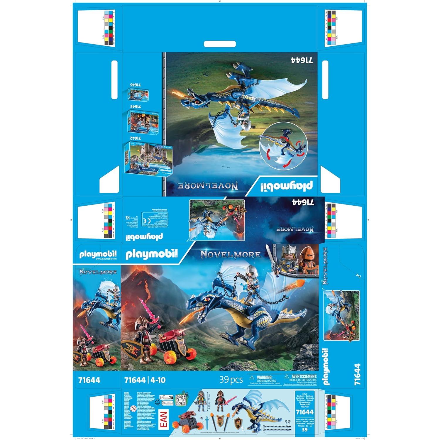 Playmobil Novelmore 71644 Dragón Móvil y Caballeros 39 Piezas