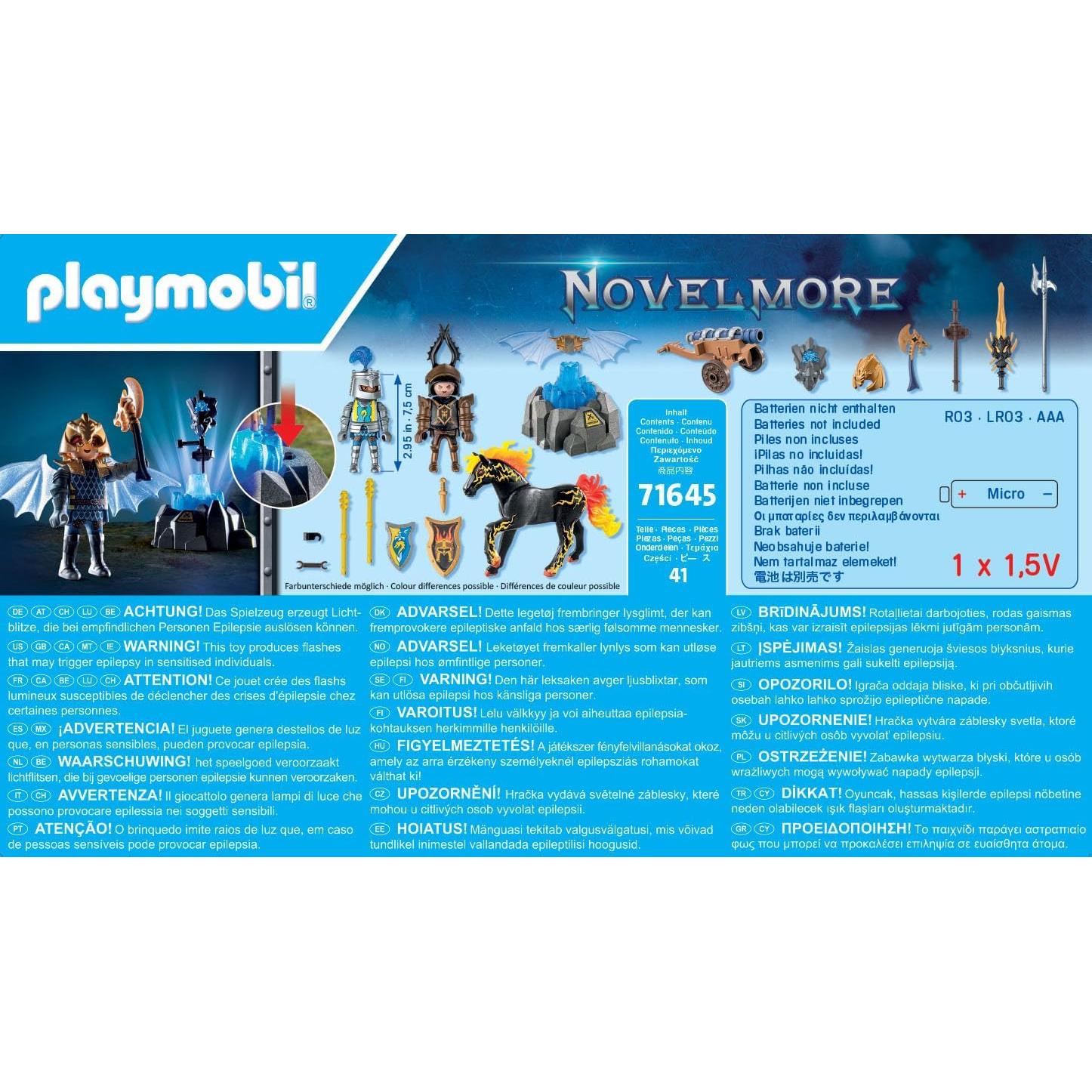 PLAYMOBIL Novelmore 71645 Caballeros y Caballo Juguete