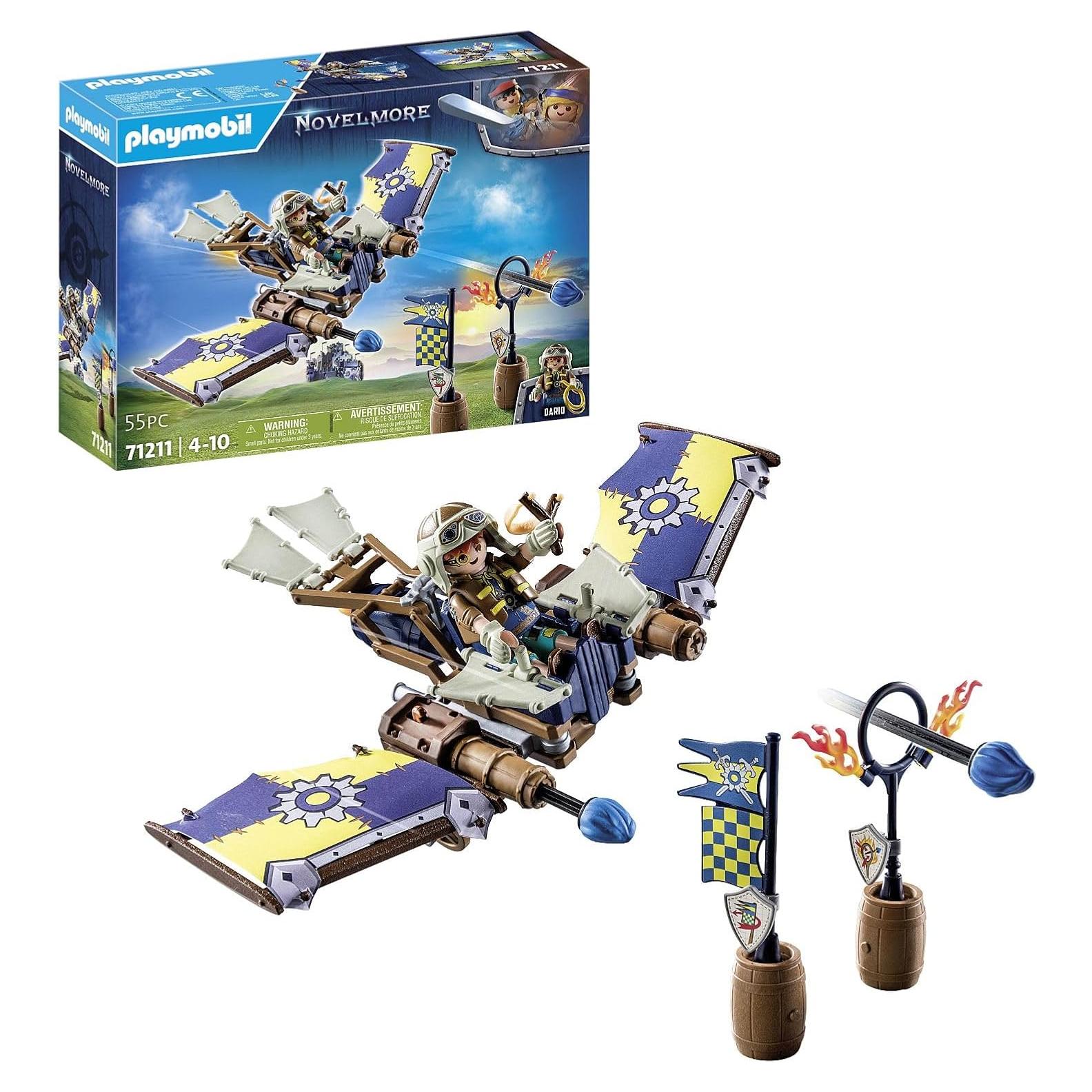 Playmobil Novelmore Planeador de Dario 24.8x7.2x18.7cm