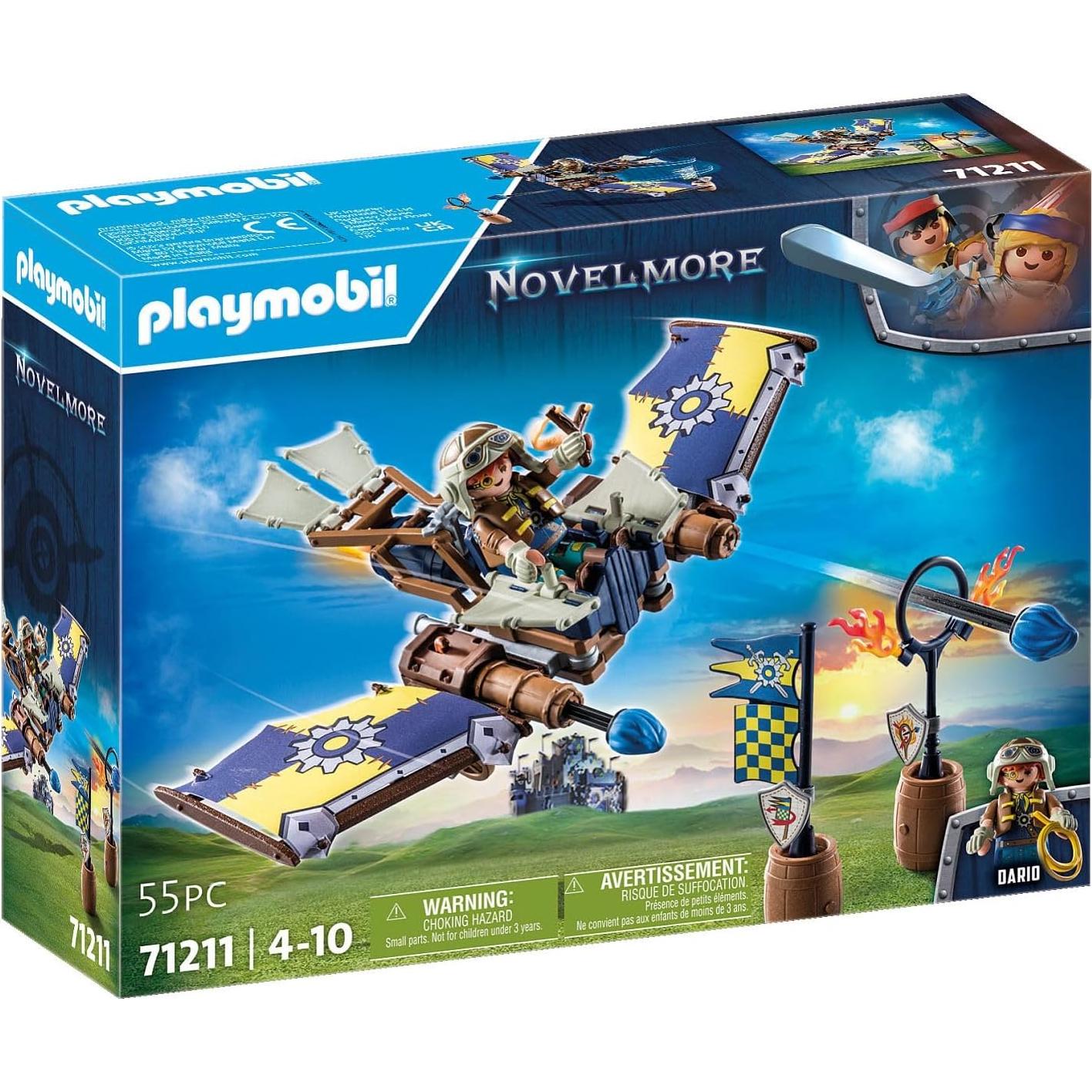 Playmobil Novelmore Planeador de Dario 24.8x7.2x18.7cm