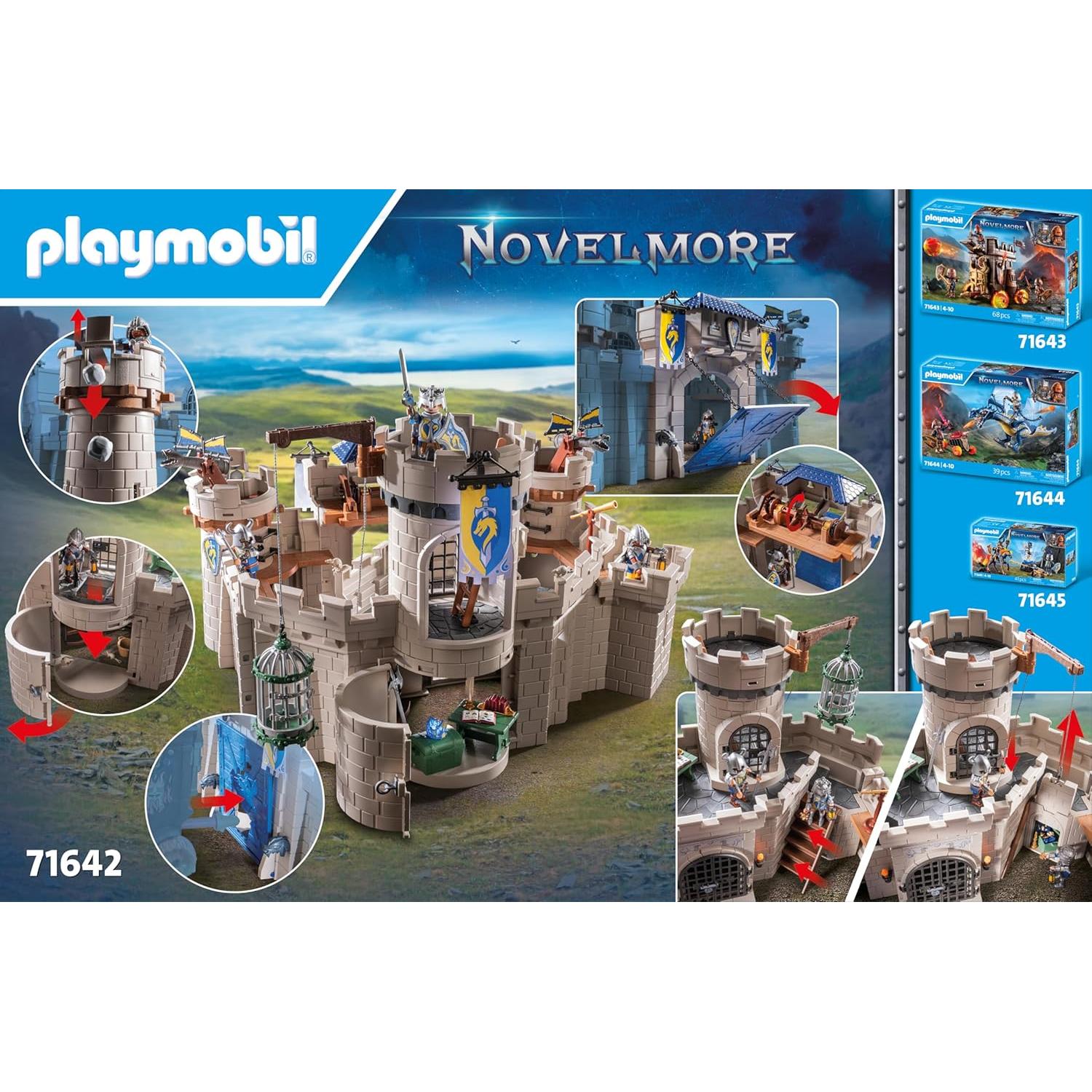 Castillo de Arwynn Playmobil 71642 con 3 caballeros y accesorios