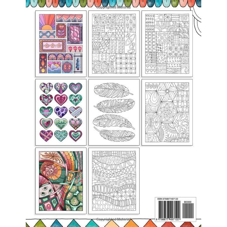 Mindfulness Patterns: Coloring Book with Creative Pattern Designs for Stress Relief and Relaxation