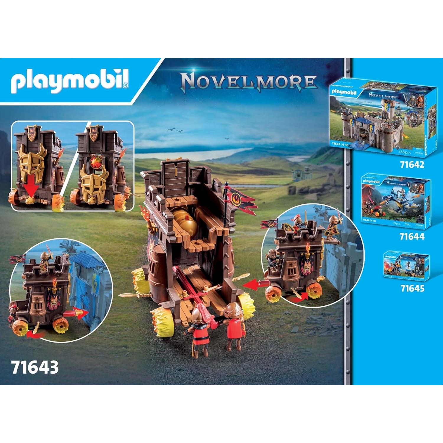 PLAYMOBIL Carro de Combate 71643 con Cañón y 3 Bandidos