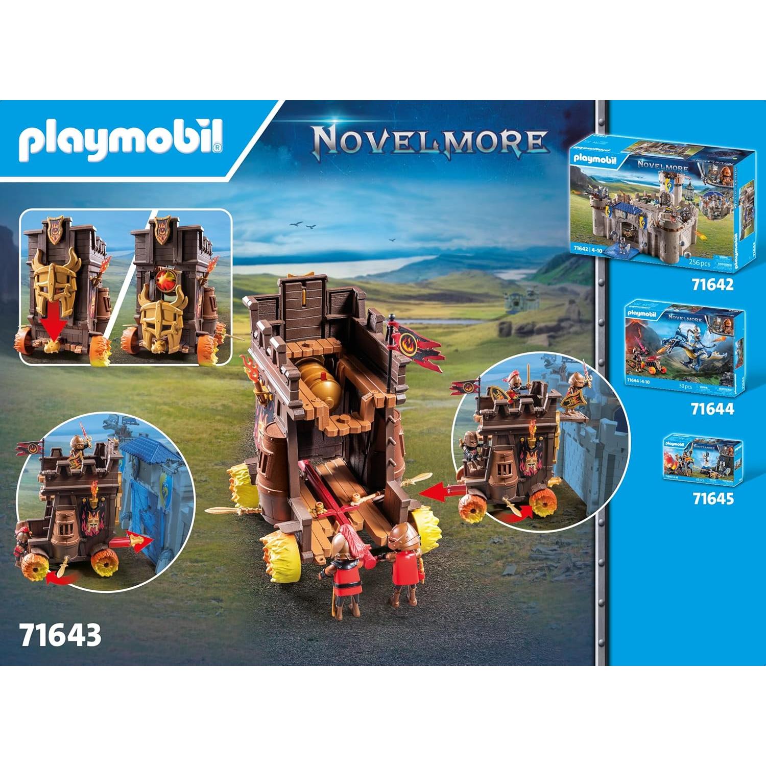 PLAYMOBIL Carro de Combate 71643 con Cañón y 3 Bandidos