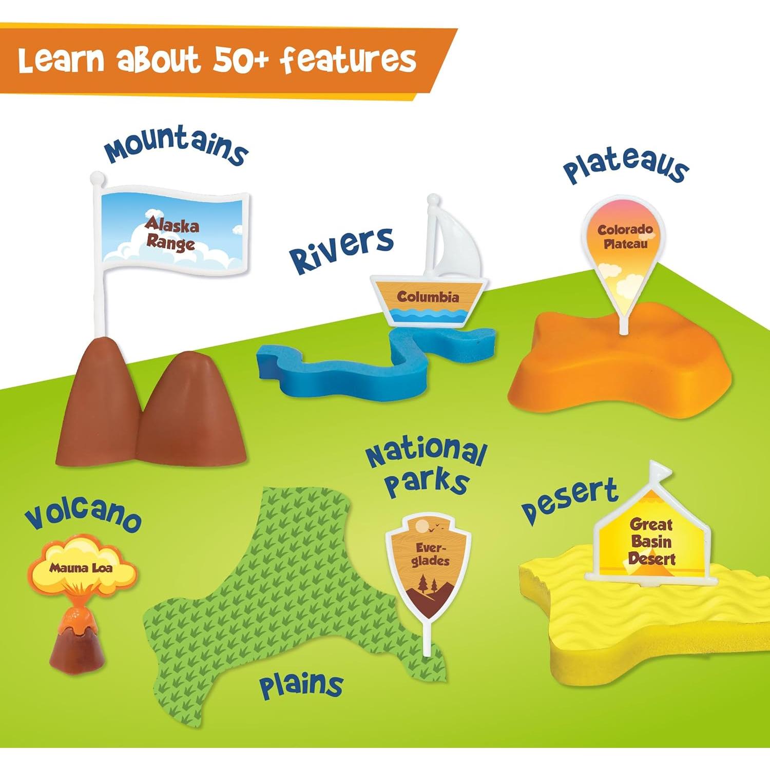 Imagimake Mapology Cohete Saturno V y Satélites 5 Piezas