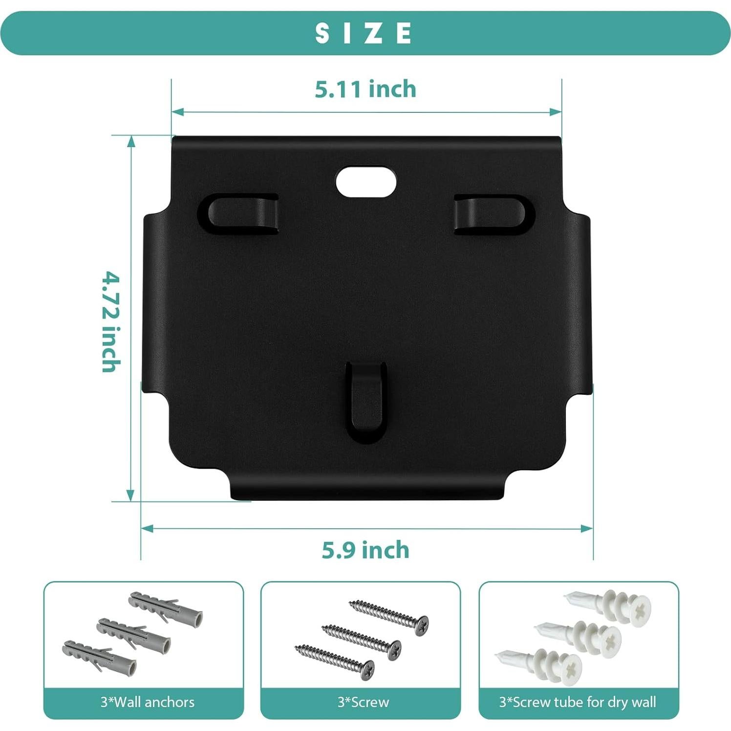 Estante de Pared Aplspa Montaje en Pared 14.99x11.99cm Negro