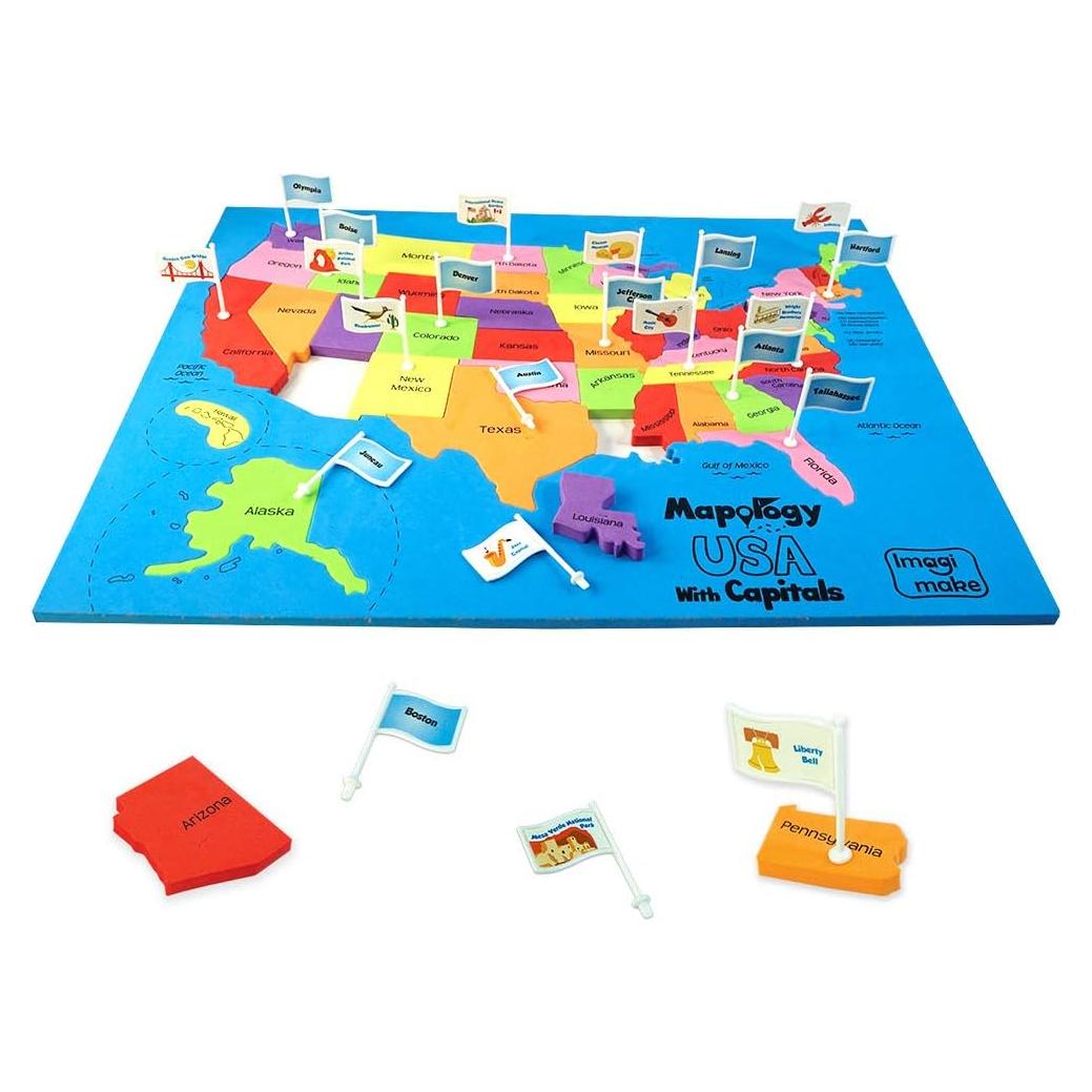 Imagimake Mapology Mapa de EE. UU. | Rompecabezas Educativo