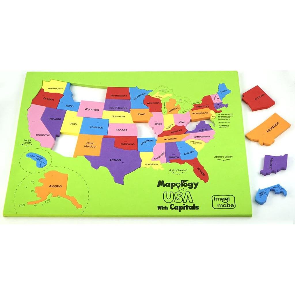 Imagimake Mapology Mapa de EE. UU. | Rompecabezas Educativo