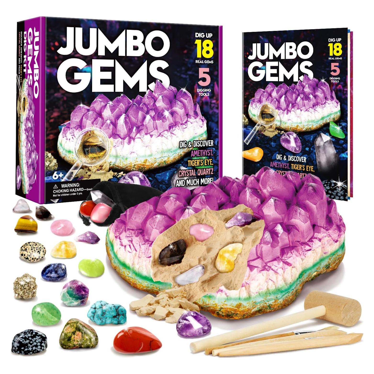 Kit de Excavación de Gemas XXTOYS - 18 Gemas Reales