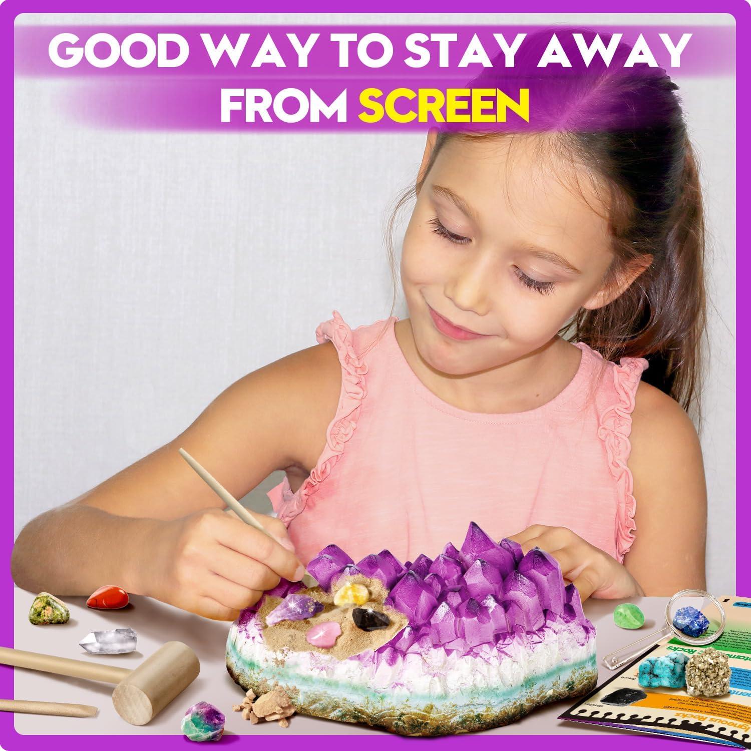 Kit de Excavación de Gemas XXTOYS - 18 Gemas Reales