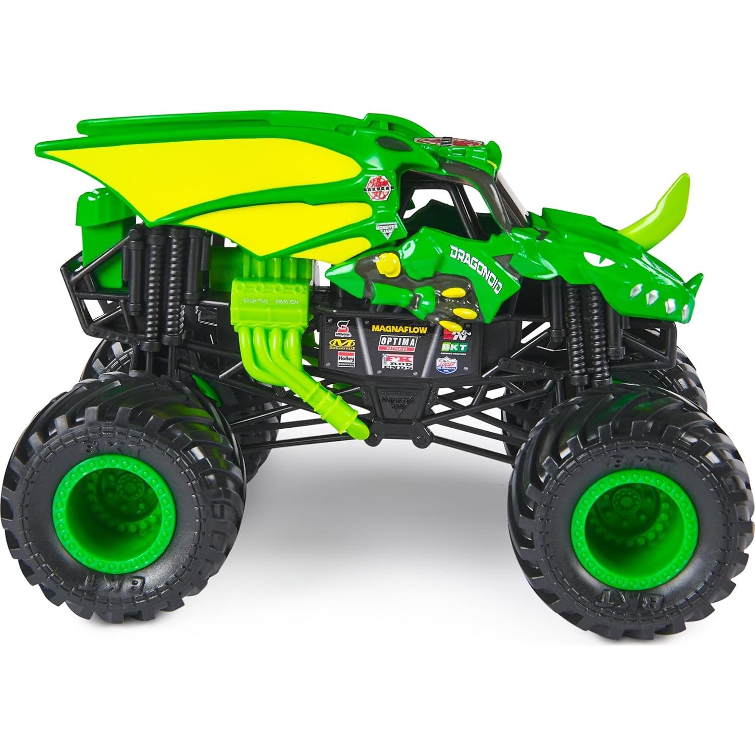 Camión Monstruo Monster Jam Dragonoid 1:24 Verde Die-Cast