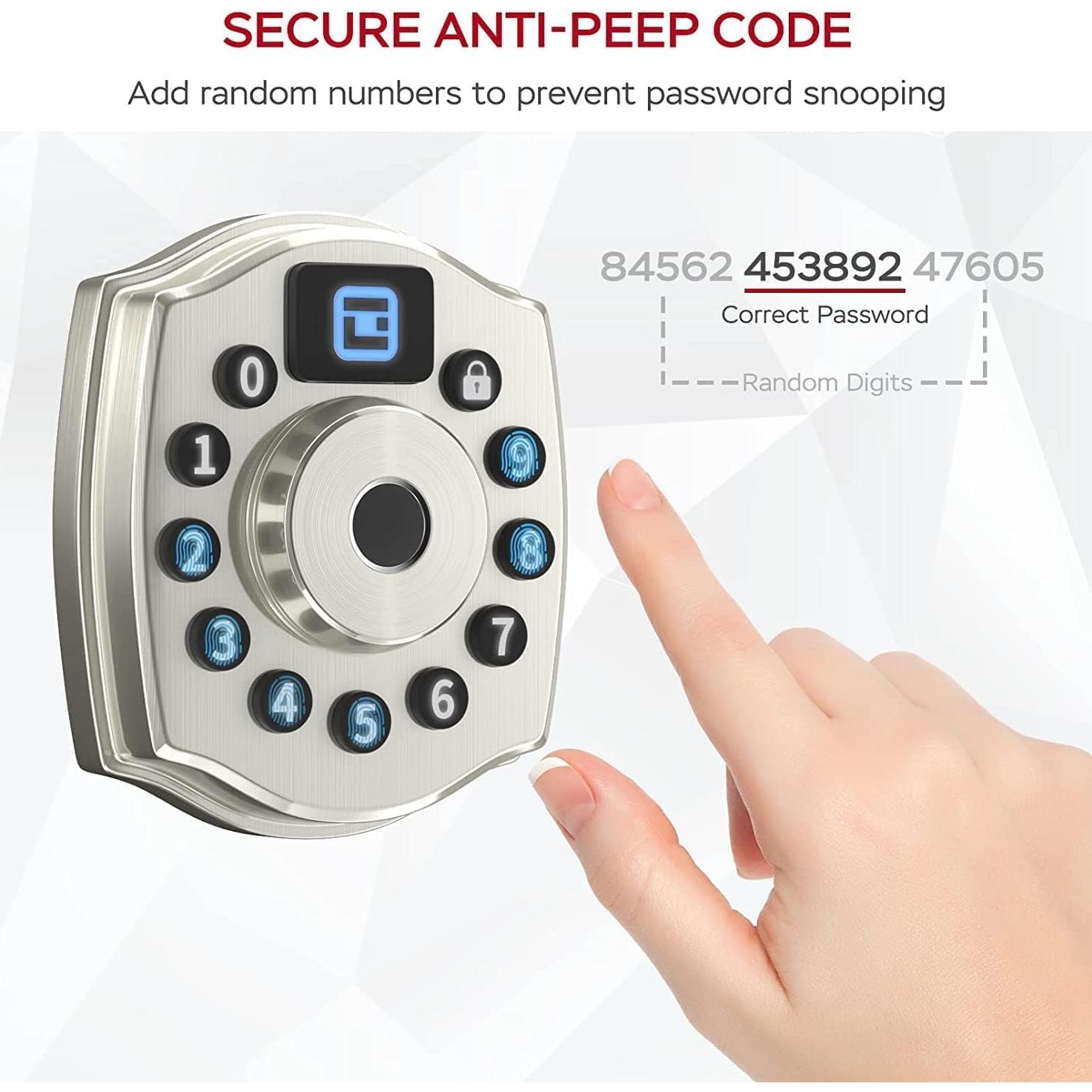 Cerradura Inteligente Geek L-F501 con Huella y Teclado