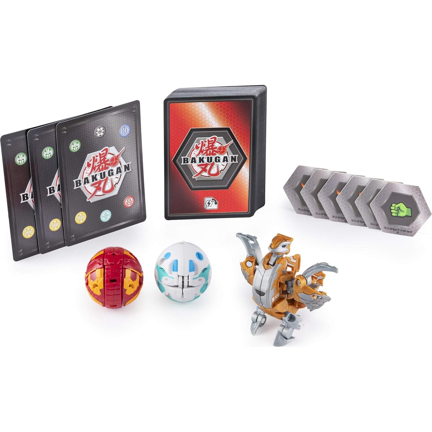 Battle Brawlers Starter Set with Transforming Creatures, Aurelus Nobilious, for Ages 6 & Up, Multicolor