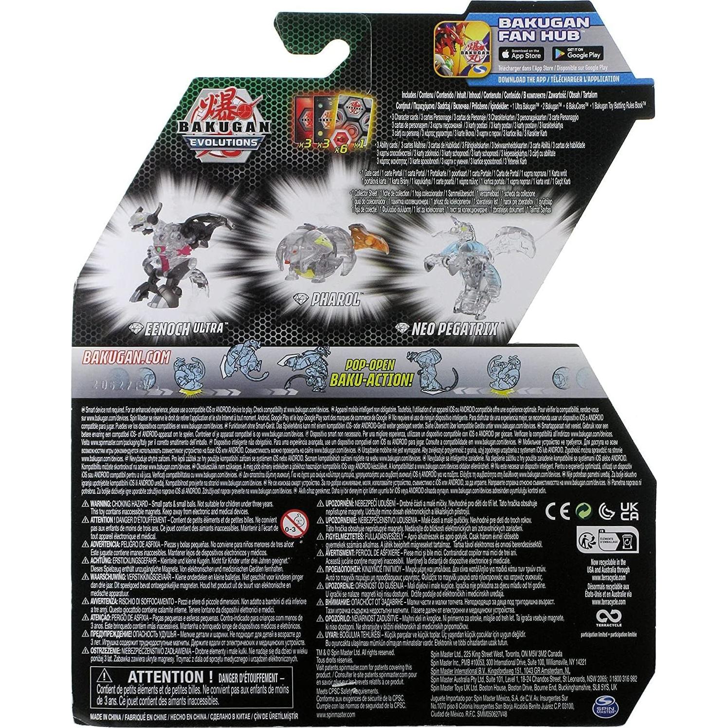Bakugan Evolutions Spin Master Paquete Inicial 3 figuras