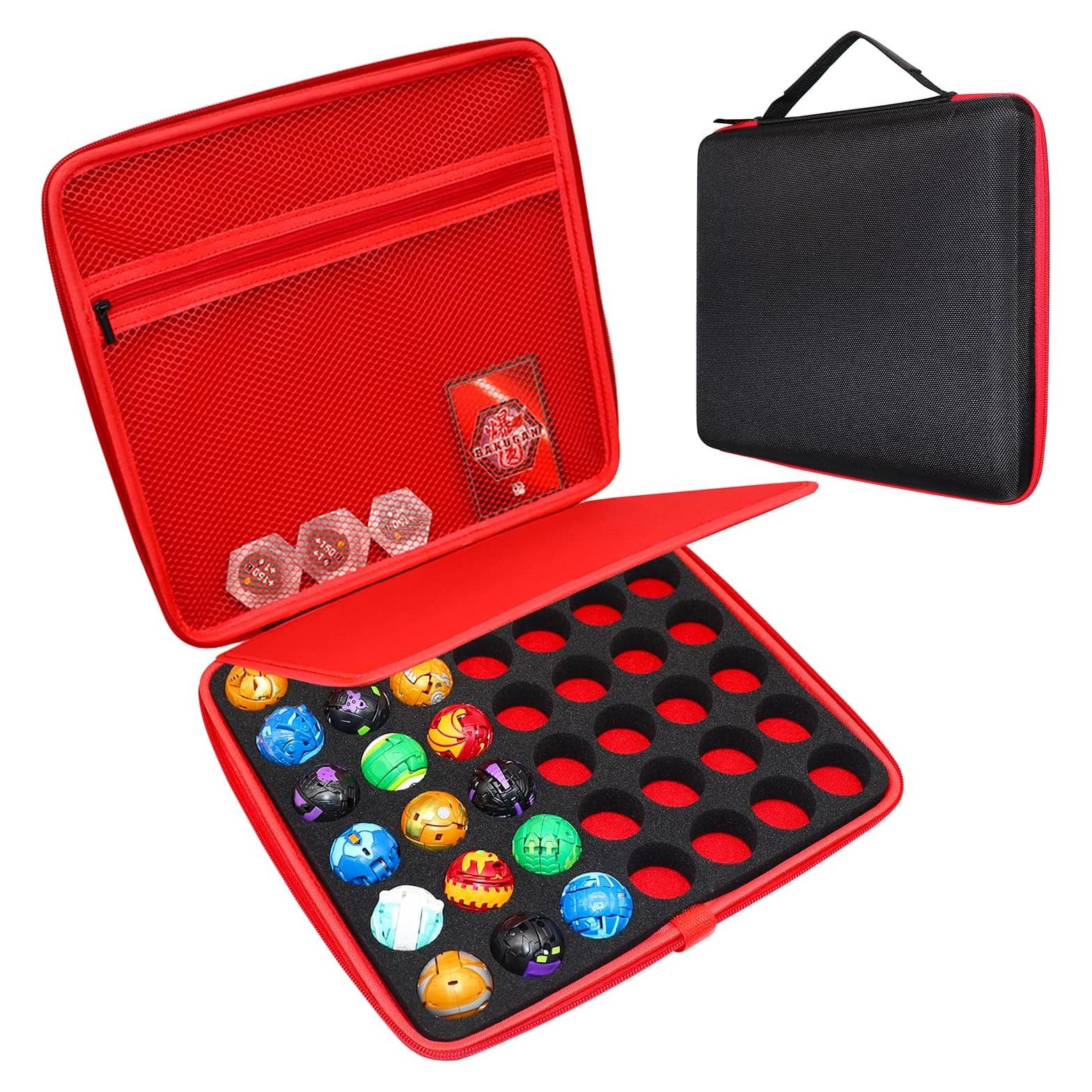 Estuche Organizador Bakugan 42 Juguetes Negro