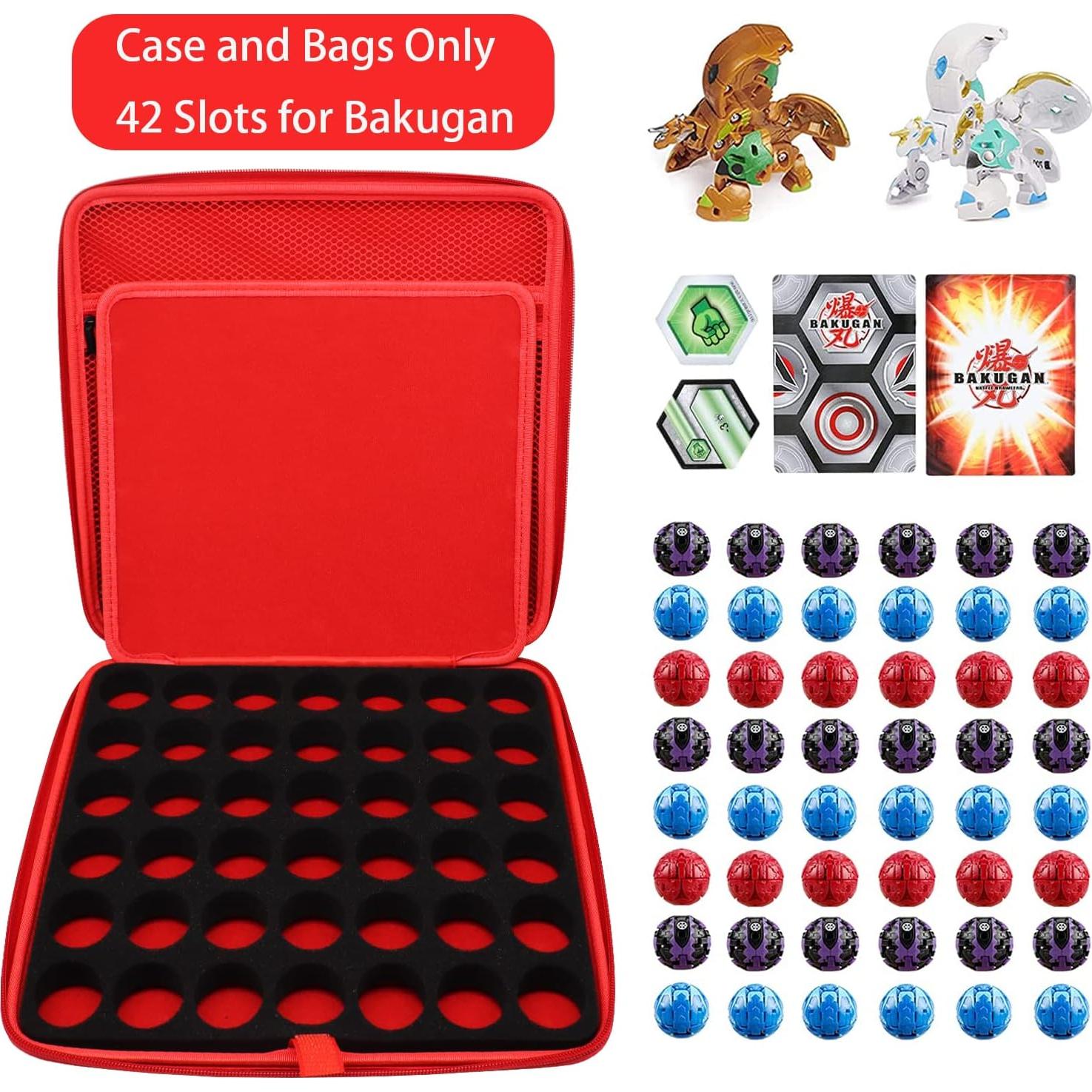 Estuche Organizador Bakugan 42 Juguetes Negro