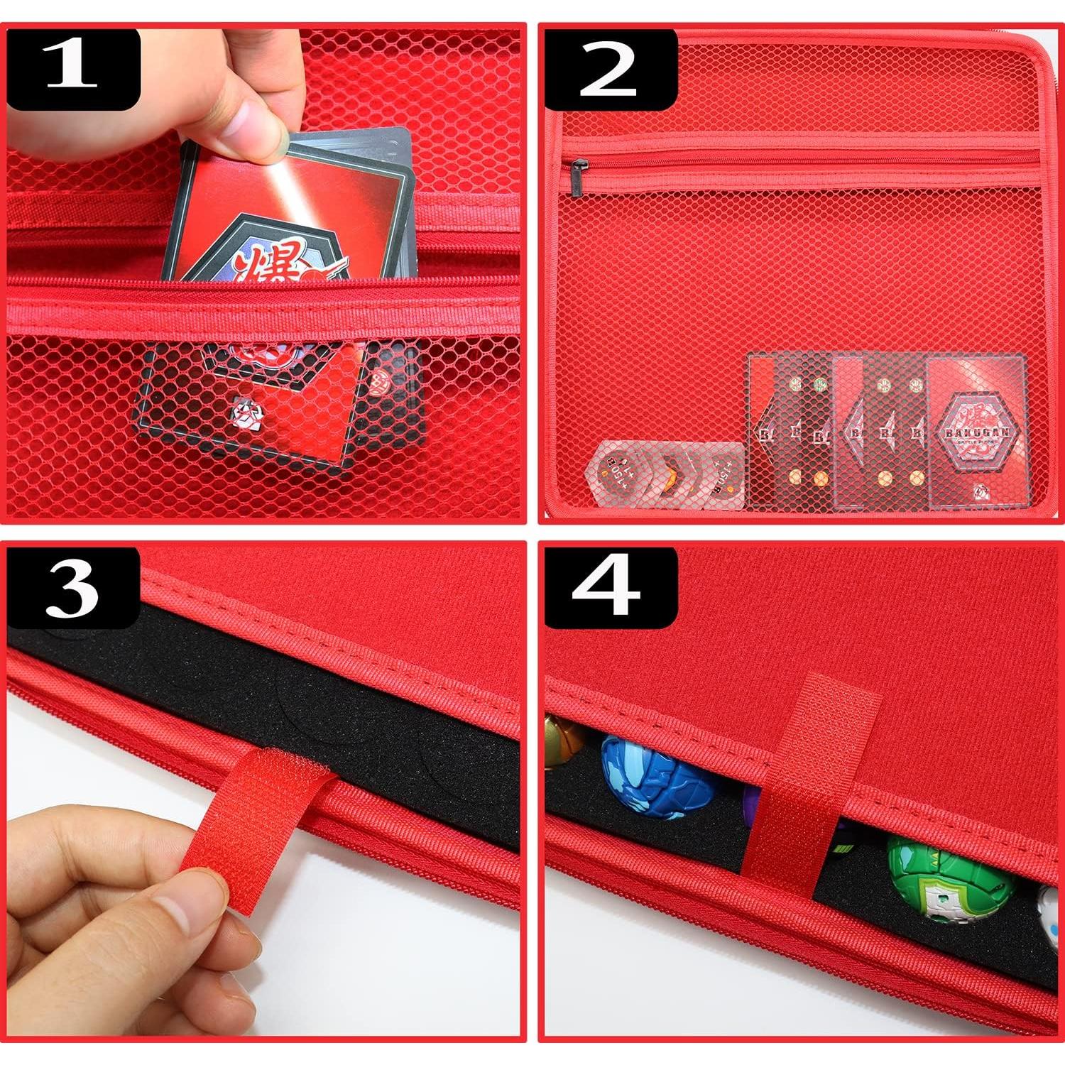 Estuche Organizador Bakugan 42 Juguetes Negro