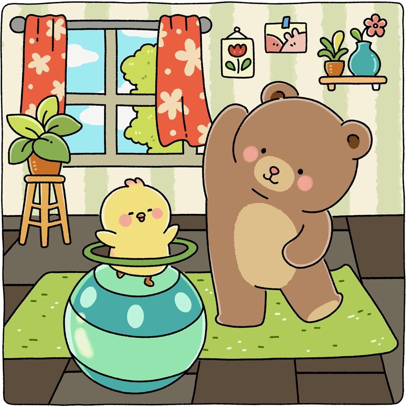 Gummy & Pecky: Super Cute Coloring Book for Adults and Teens about Besties and Their Heartwarming Adventures