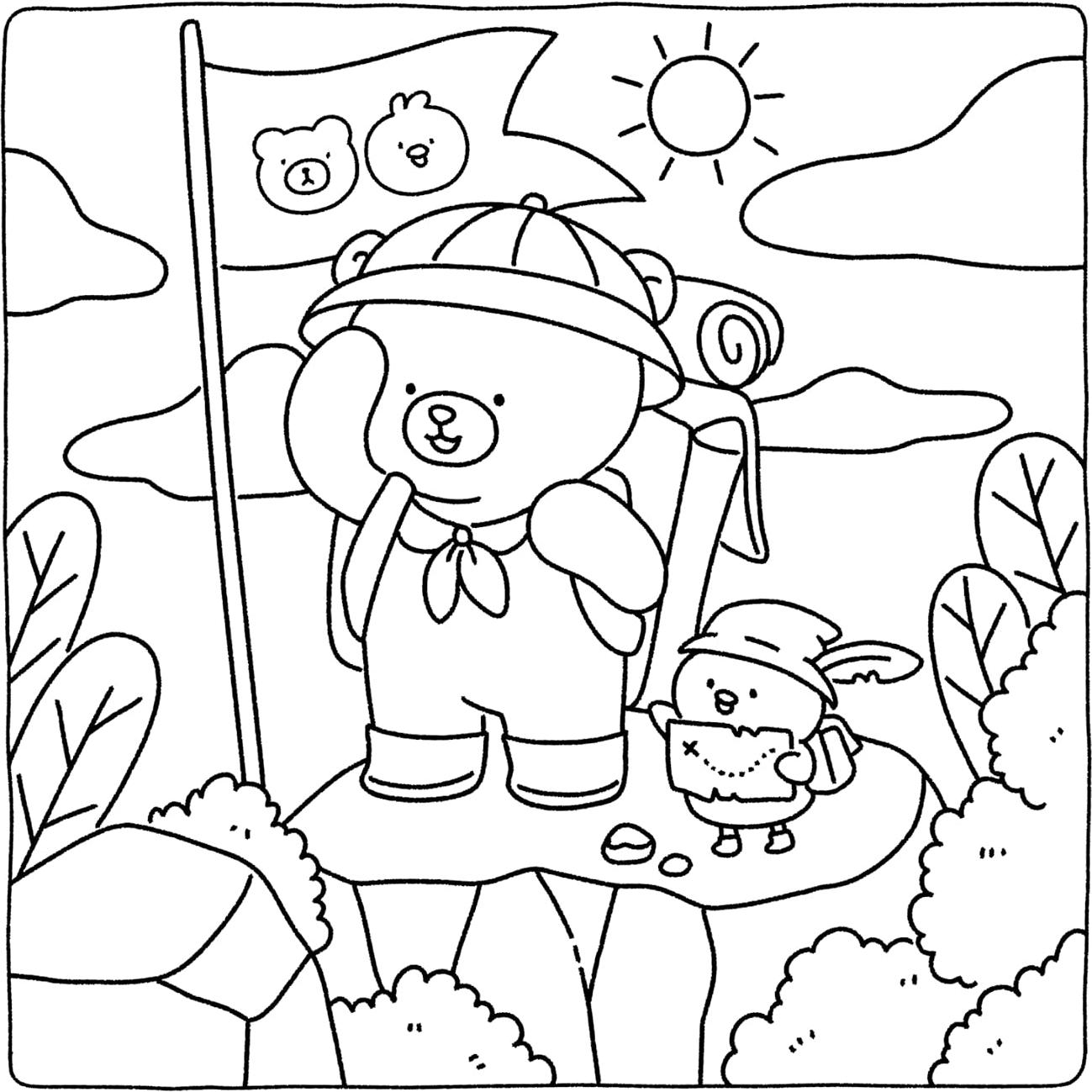 Gummy & Pecky: Super Cute Coloring Book for Adults and Teens about Besties and Their Heartwarming Adventures