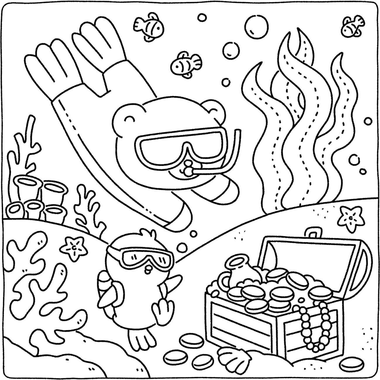 Gummy & Pecky: Super Cute Coloring Book for Adults and Teens about Besties and Their Heartwarming Adventures